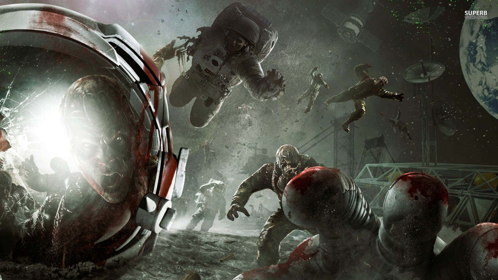 Call Of Duty Black Ops 2, zombies in space, spaceship, HD Desktop Wallpaper