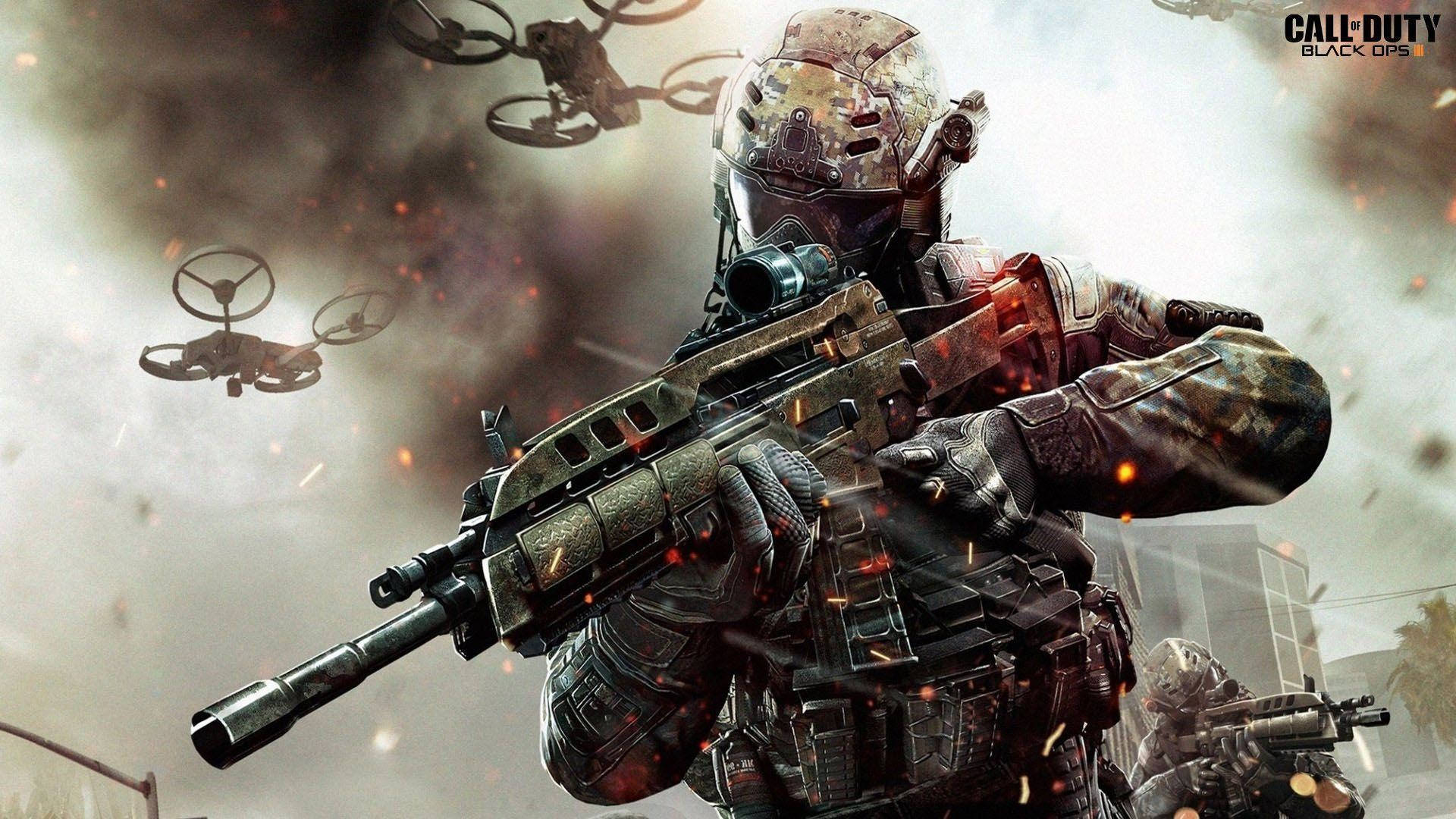 Call Of Duty Black Ops 3, tactical gear, rifle, Full HD Desktop Wallpaper