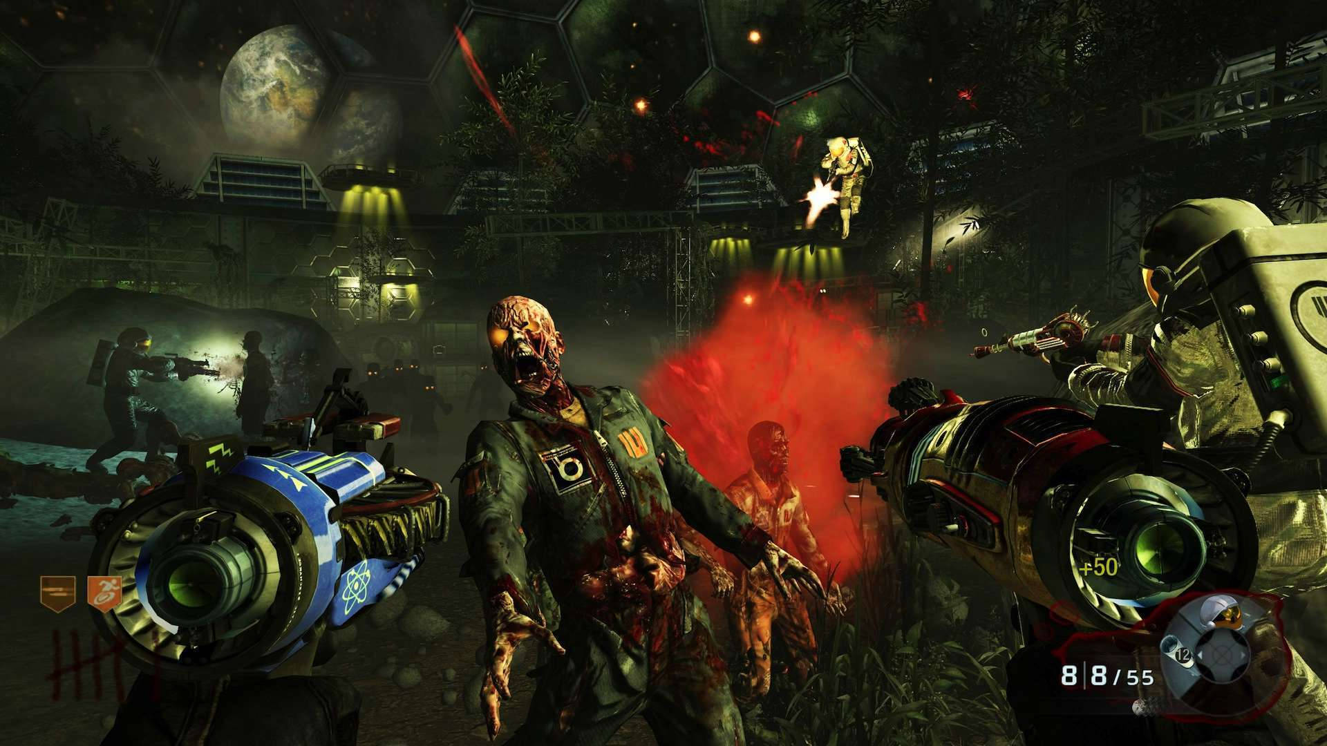 Call Of Duty: Black Ops 3, first-person shooter, glowing weapons, Full HD Desktop Wallpaper