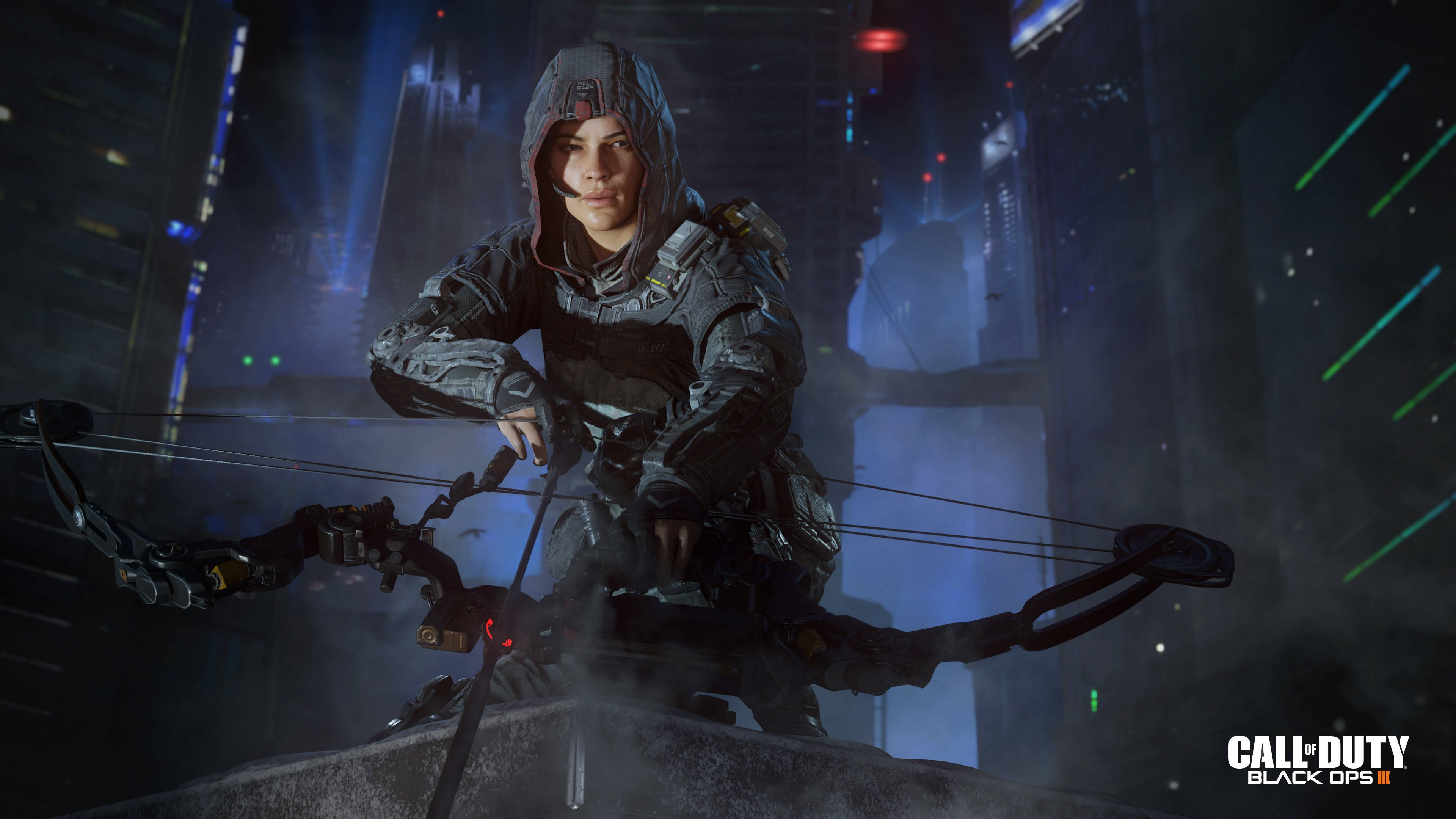 Call Of Duty Black Ops 3, tactical gear, futuristic bow, 4K Desktop Wallpaper