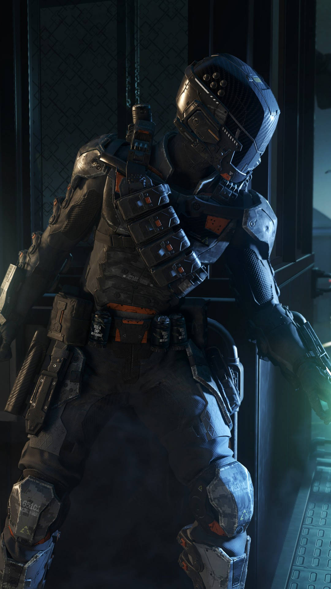 Call Of Duty Black Ops 3, tactical gear, metal door, Full HD Phone Wallpaper