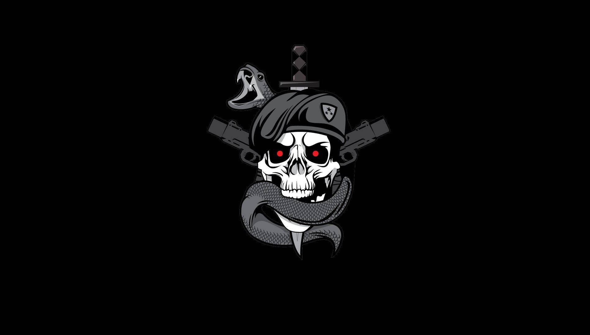 Call Of Duty Black Ops, skull, military gear, HD Desktop Wallpaper