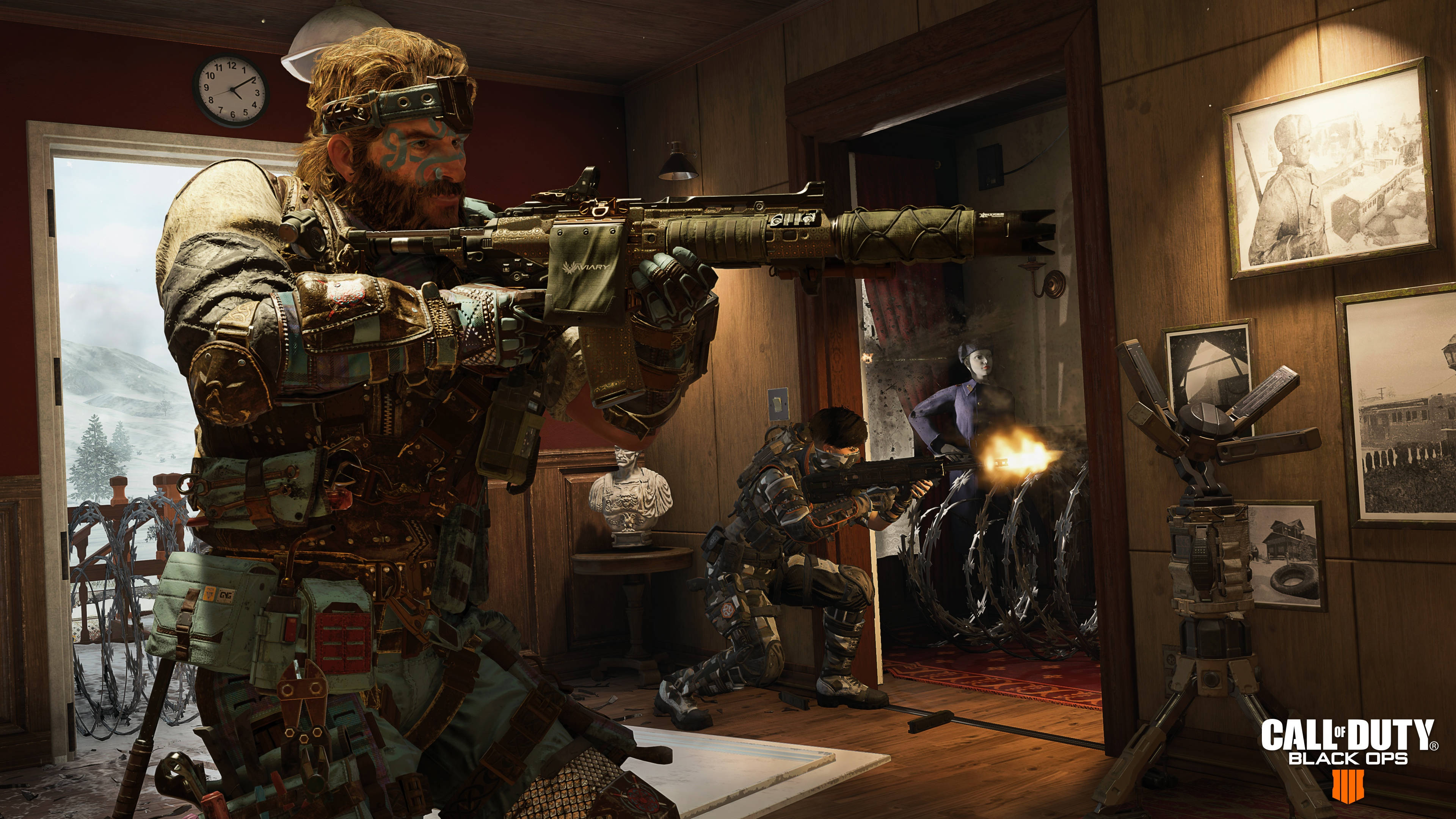 Call Of Duty Black Ops 4, tactical gear, rifle, 4K Desktop Wallpaper