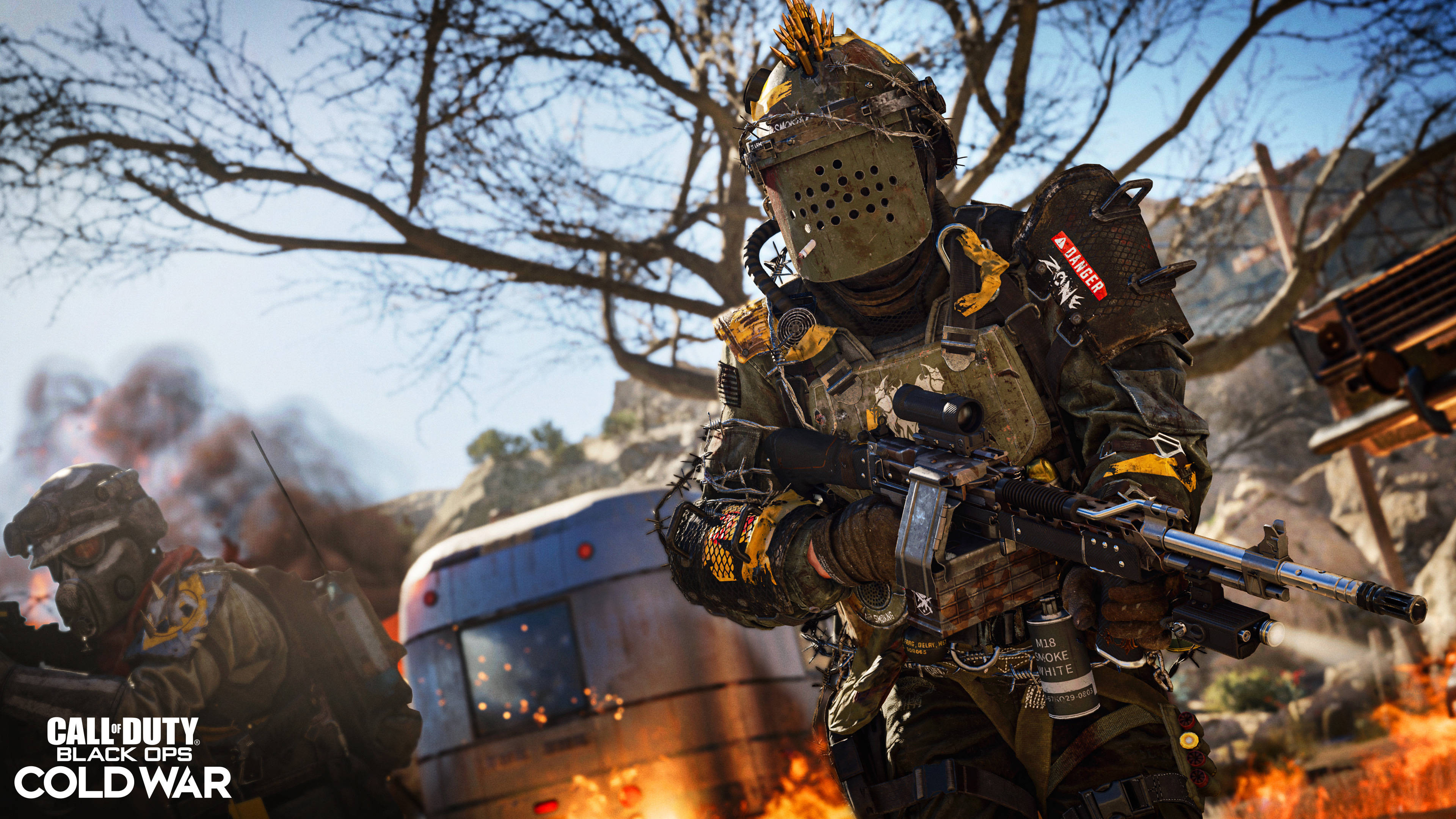 Call Of Duty Black Ops Cold War, junkyard, tactical gear, 4K Desktop Wallpaper