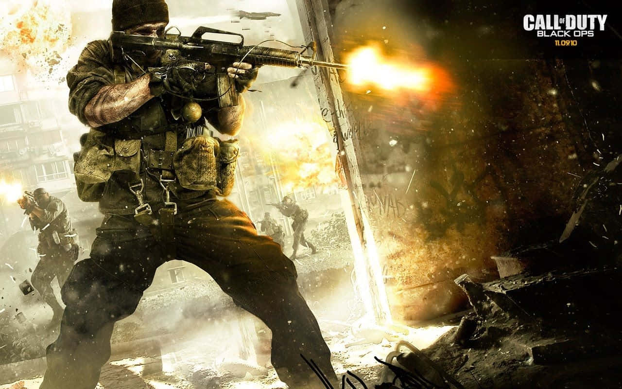 Call Of Duty Black Ops, soldier, rifle, HD Desktop Wallpaper
