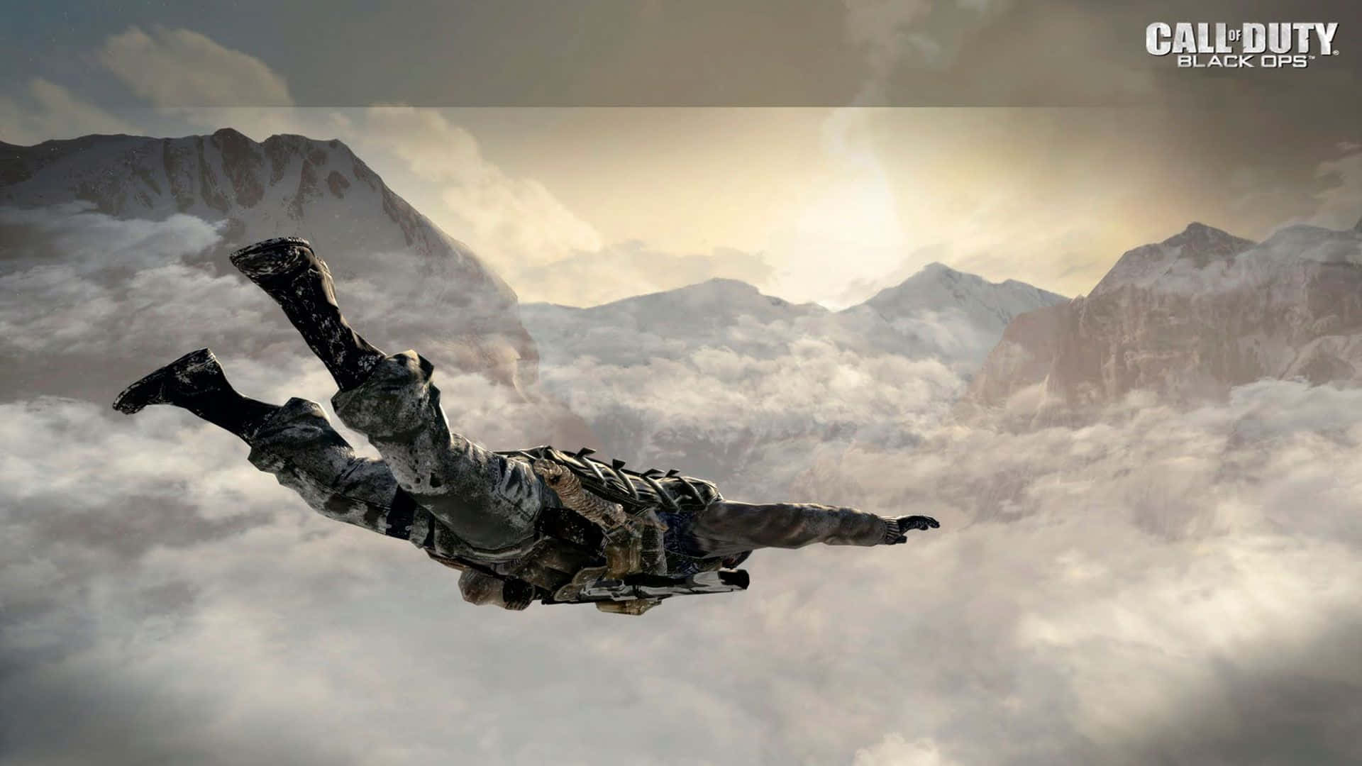 Call Of Duty Black Ops, camouflage, snowcapped mountains, Full HD Desktop Wallpaper