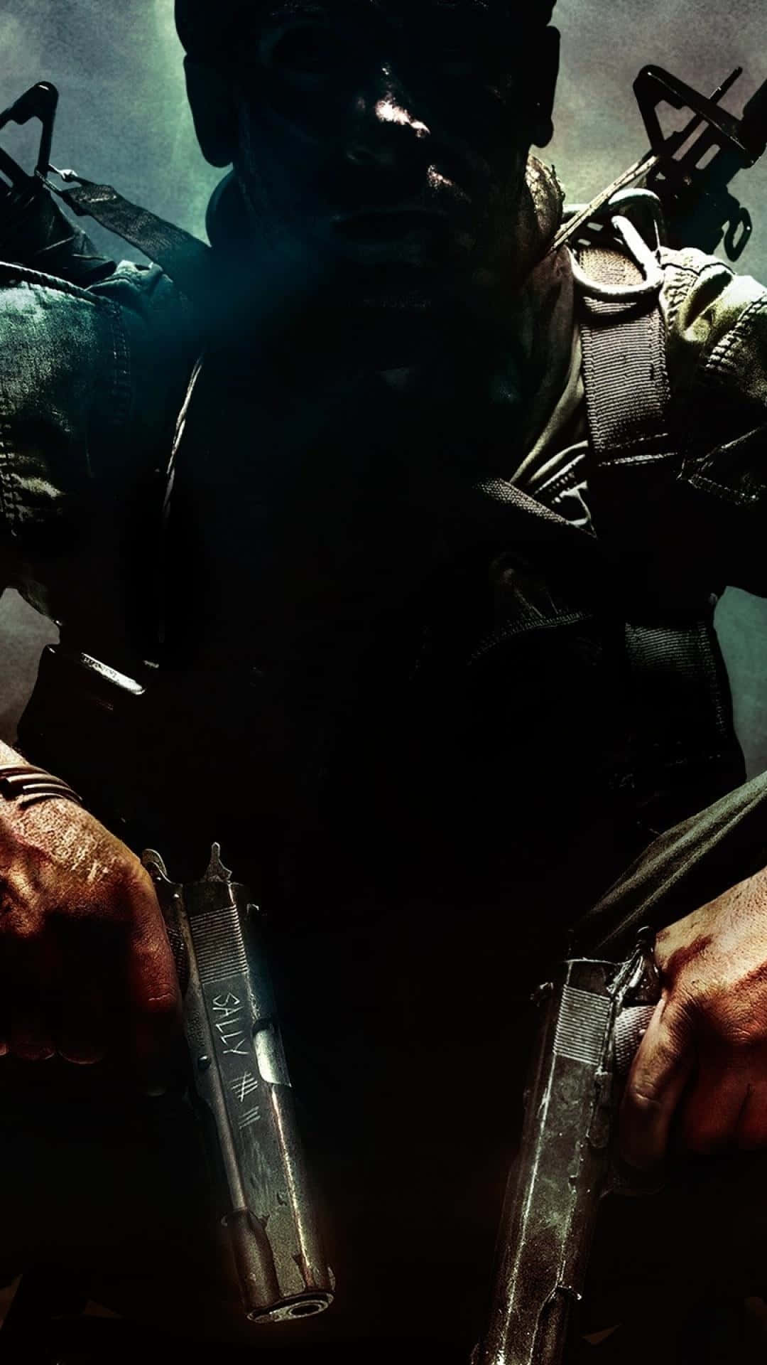 Call of Duty Black Ops, soldier, dark gear, Full HD Phone Wallpaper