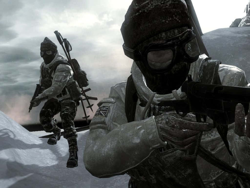 Call Of Duty Black Ops, soldiers, winter gear, SD Desktop Wallpaper