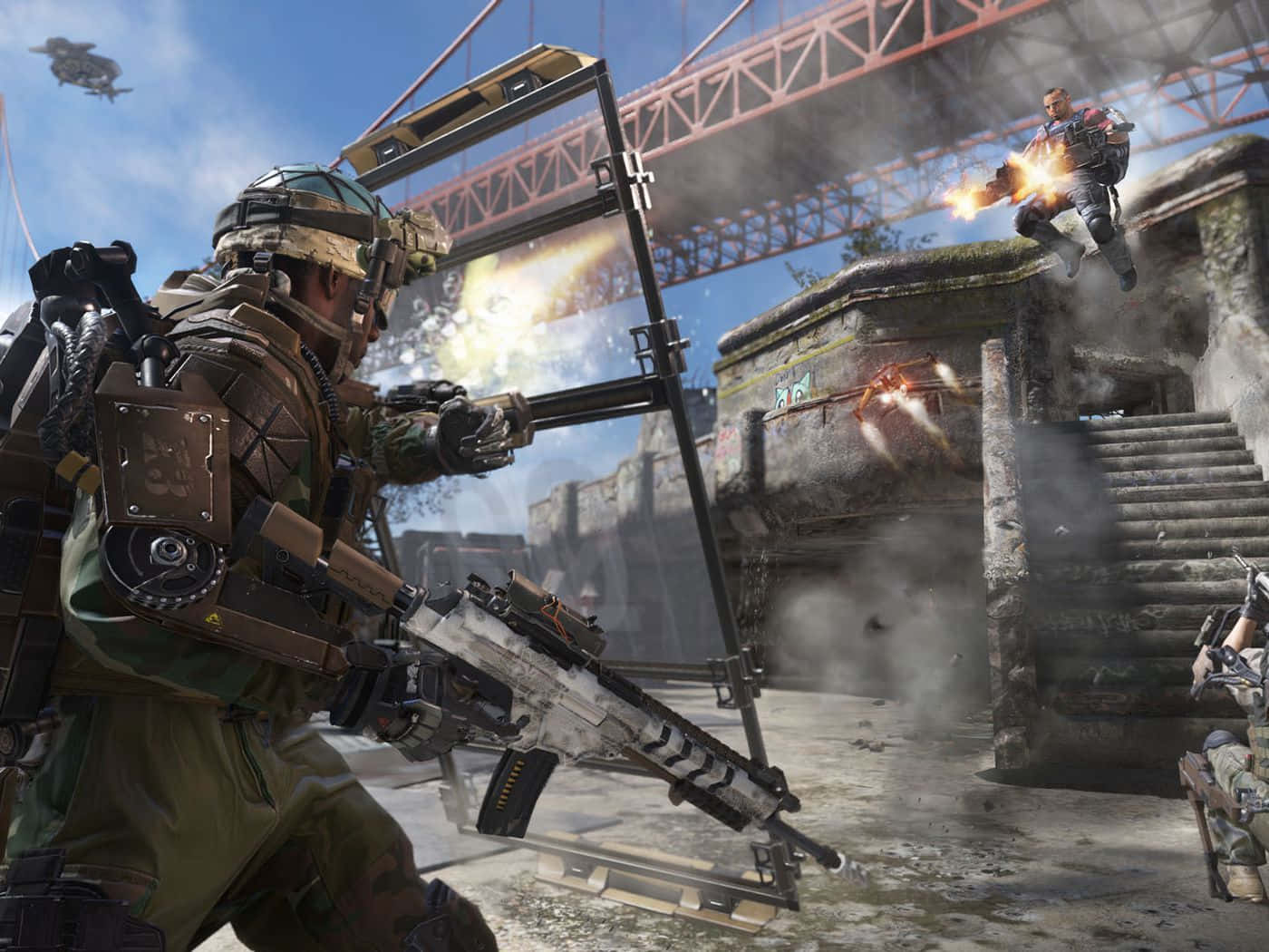Call of Duty, first person shooter, tactical gear, HD Desktop Wallpaper