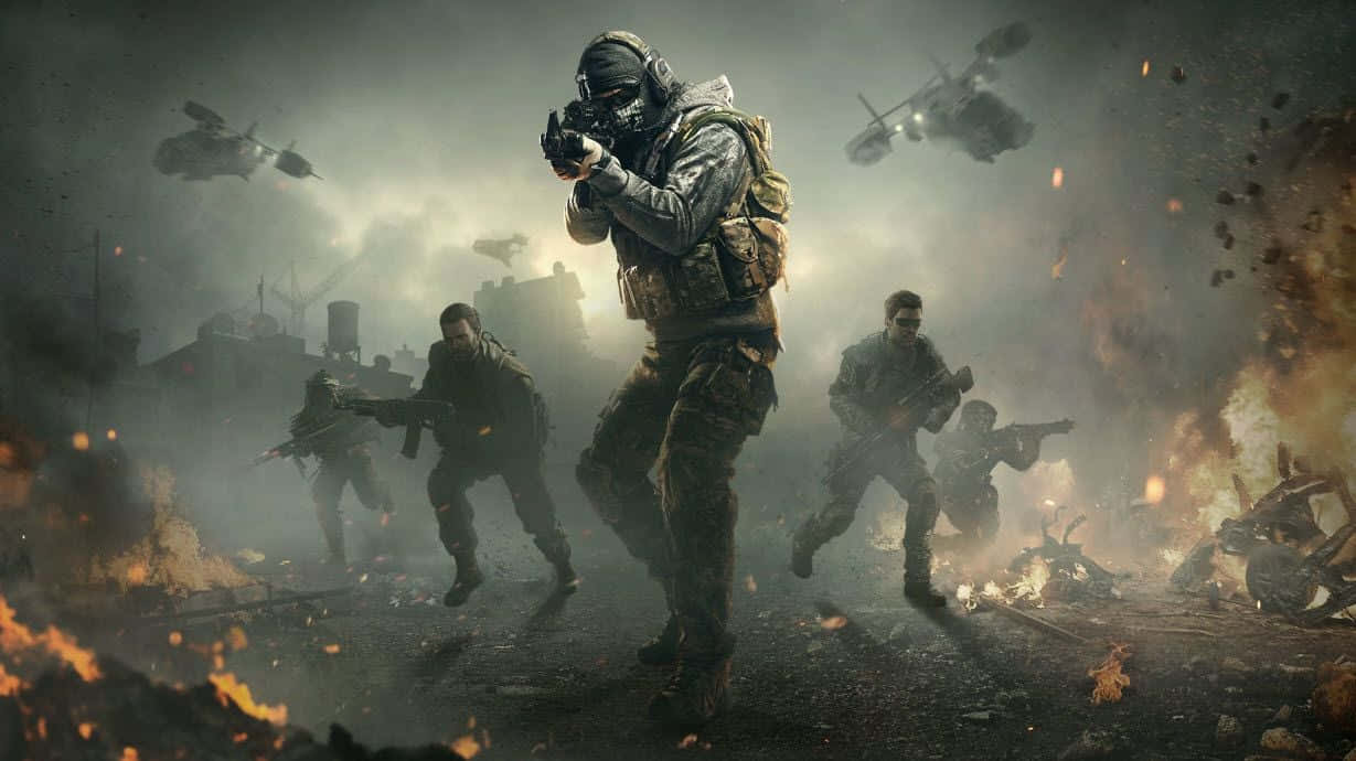 Call Of Duty, first person shooter, tactical gear, SD Desktop Wallpaper