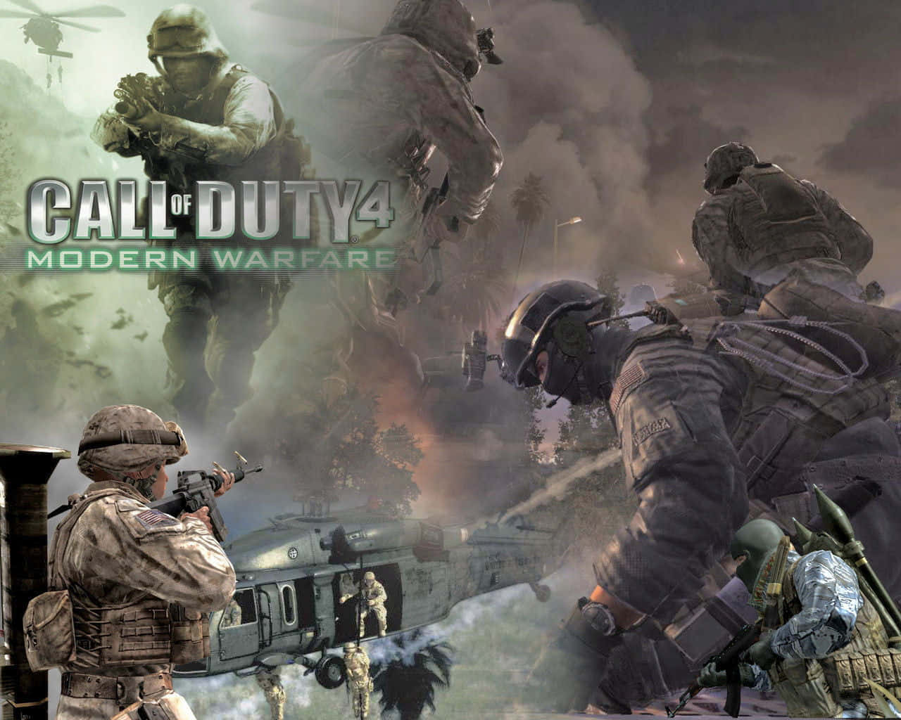 Call Of Duty, first person shooter, soldiers in combat gear, HD Desktop Wallpaper