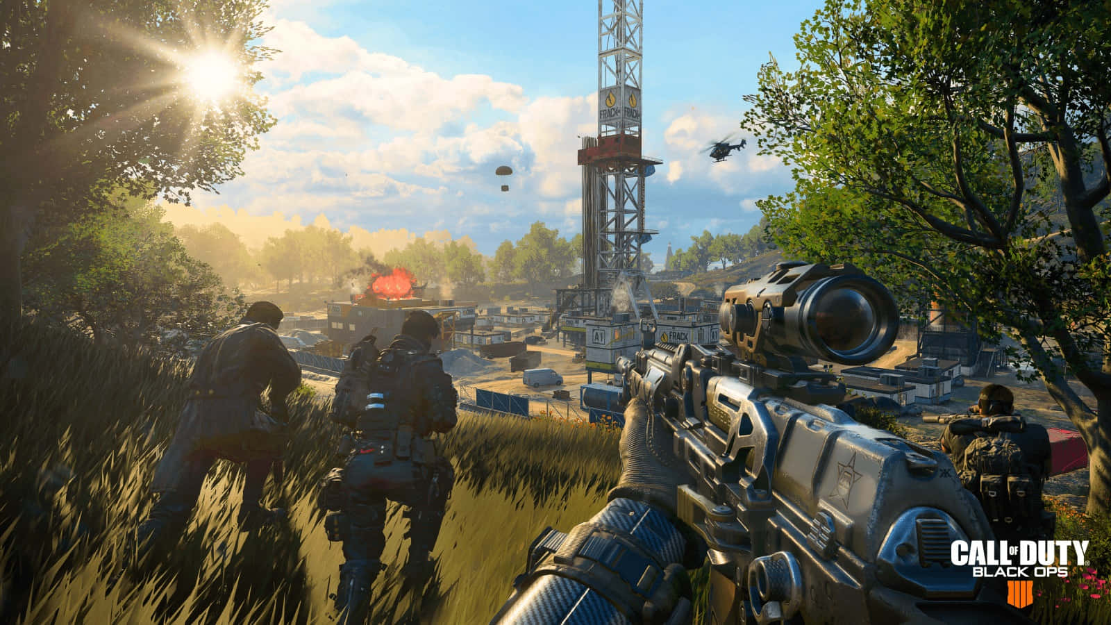 Call Of Duty, first-person view, grassy terrain, HD Desktop Wallpaper