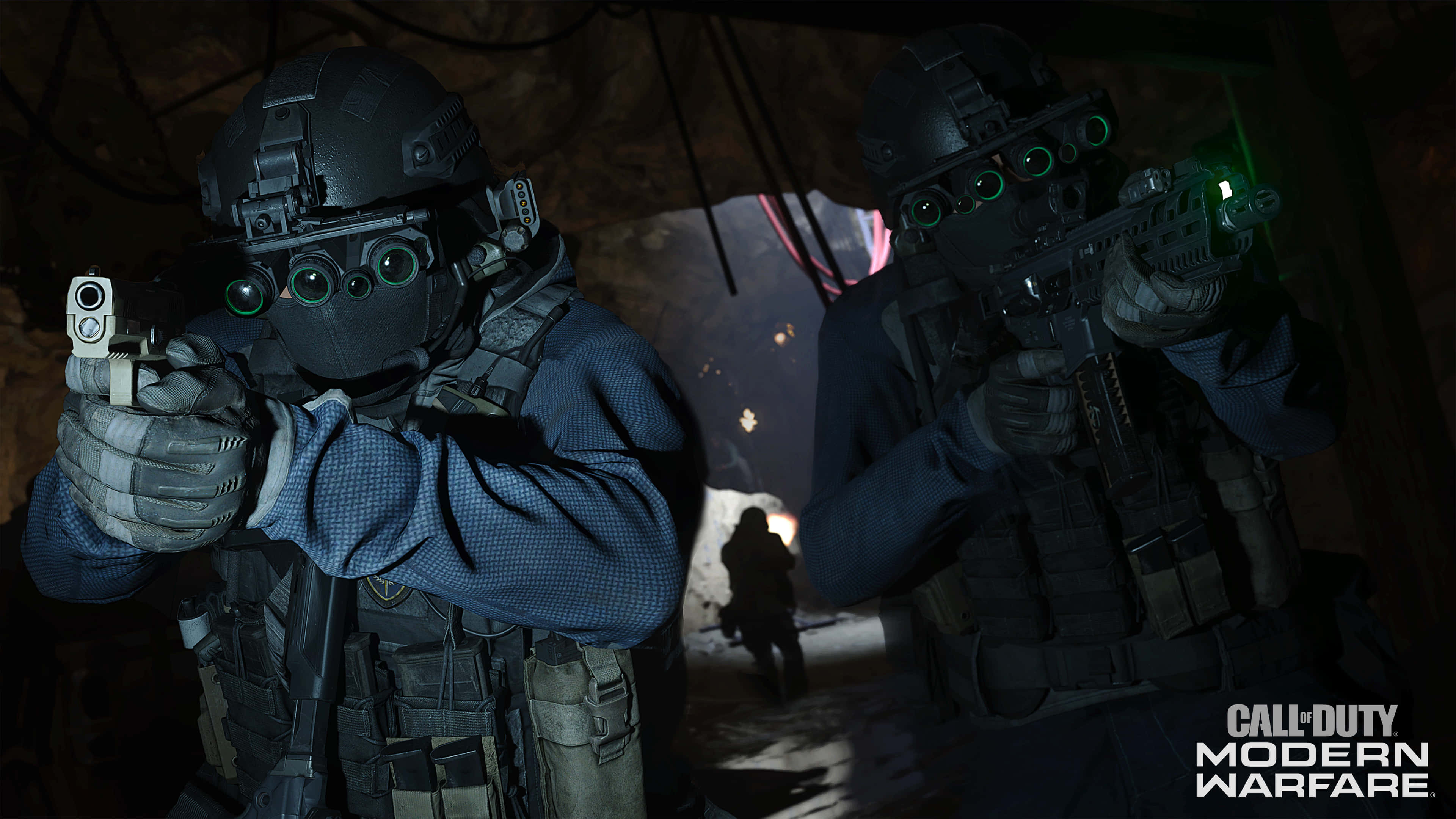 Call Of Duty Full HD, tactical gear, glowing night vision goggles, 4K Desktop Wallpaper