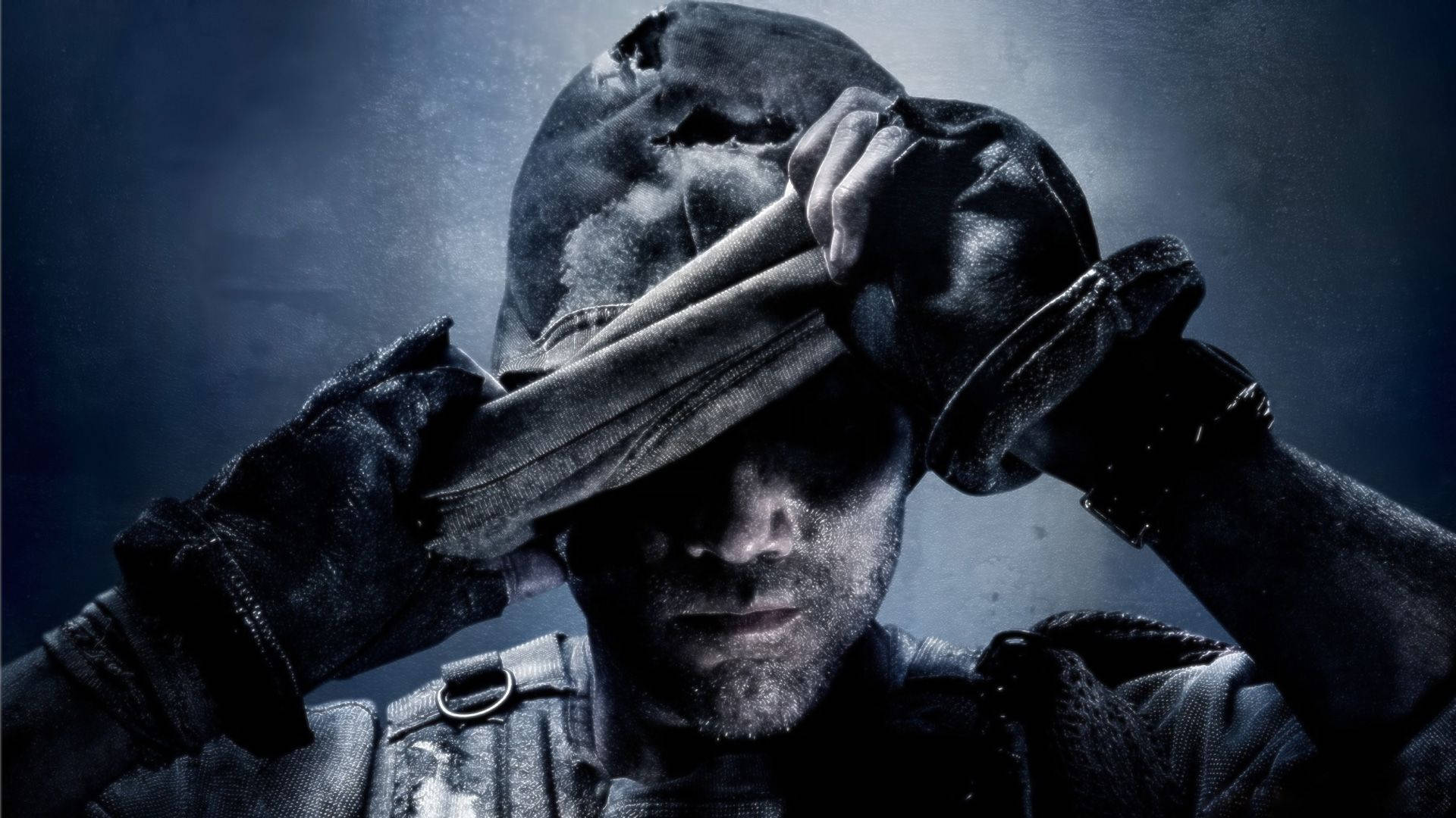 Call Of Duty Ghost, helmet, dark gear, Full HD Desktop Wallpaper