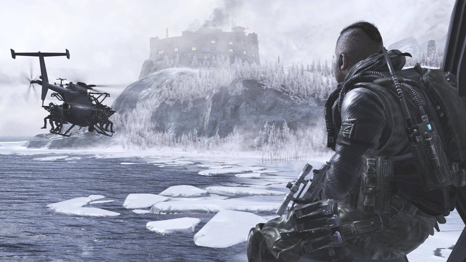 Call Of Duty Ghost, helicopter, tactical gear, Full HD Desktop Wallpaper