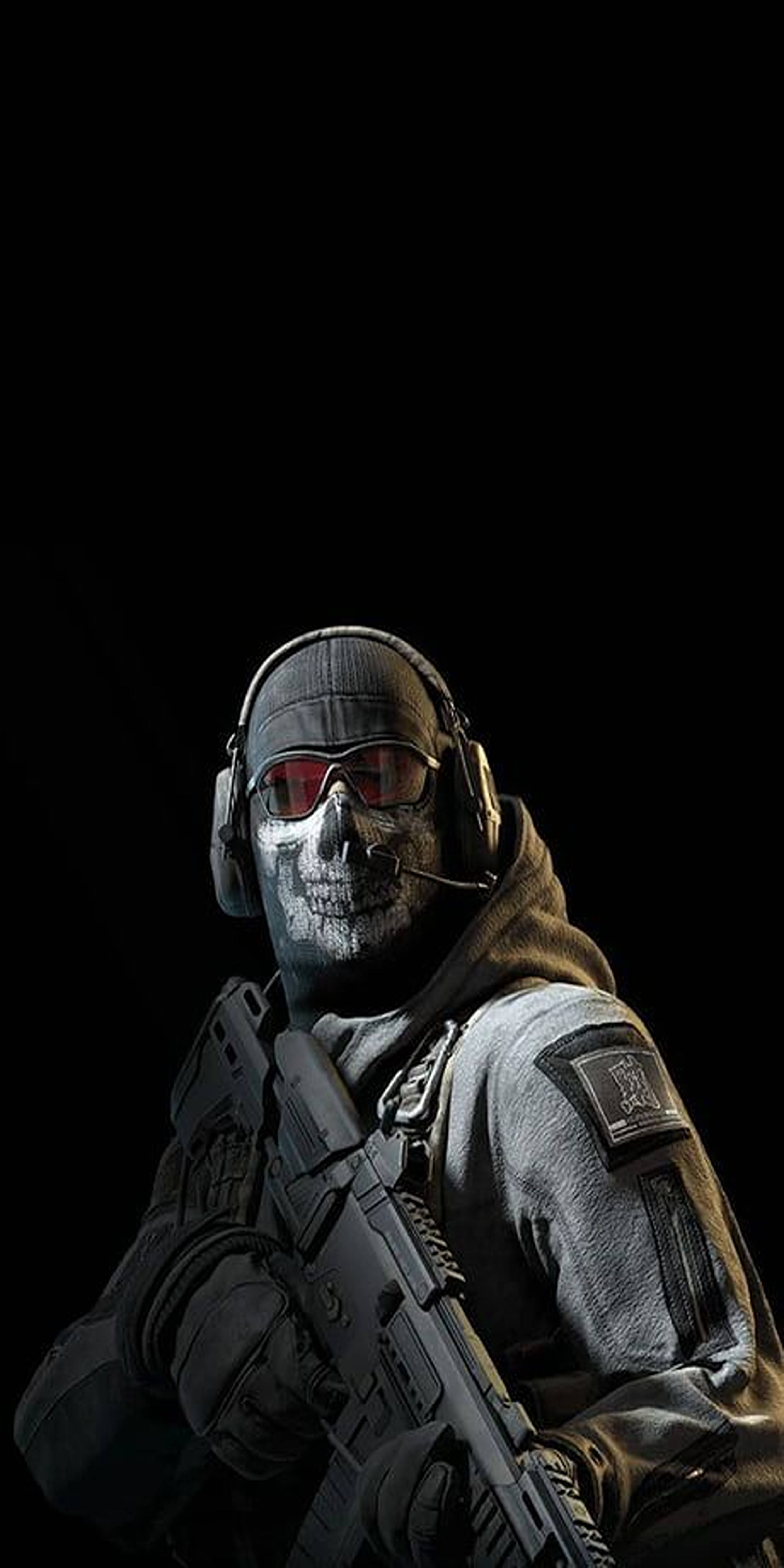Call Of Duty, skull mask, ghost, 5K Phone Wallpaper