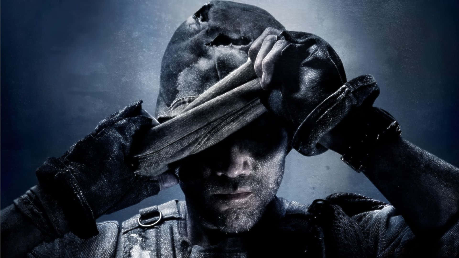 Call Of Duty: Ghosts, soldier, tattered helmet, Full HD Desktop Wallpaper