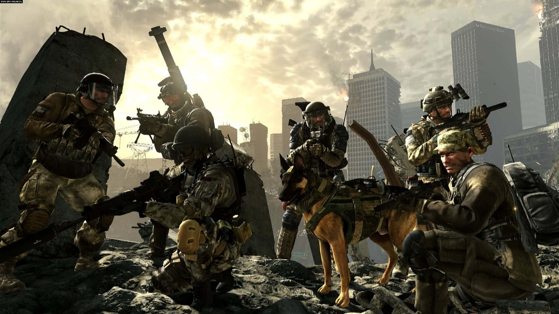 Call Of Duty Ghosts, tactical gear, military dog, Full HD Desktop Wallpaper