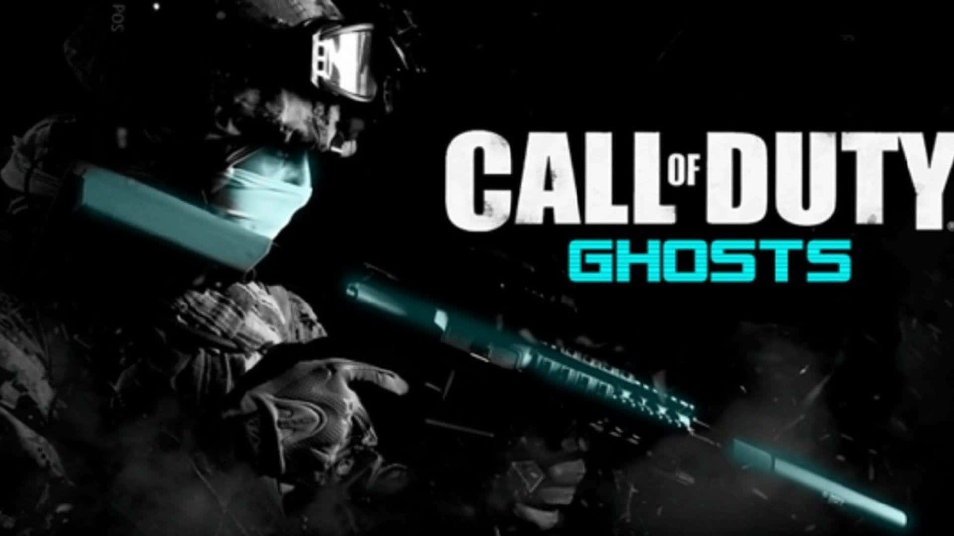 Call of Duty: Ghosts, tactical gear, glowing rifle, Full HD Desktop Wallpaper