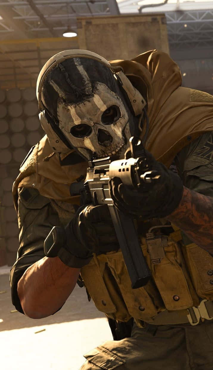 Call Of Duty Ghosts, skull mask, tactical gear, SD Phone Wallpaper