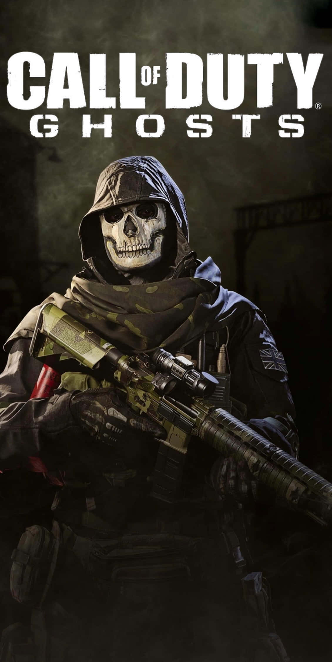 Call of Duty Ghosts, skull-faced soldier, tactical gear, Full HD Phone Wallpaper