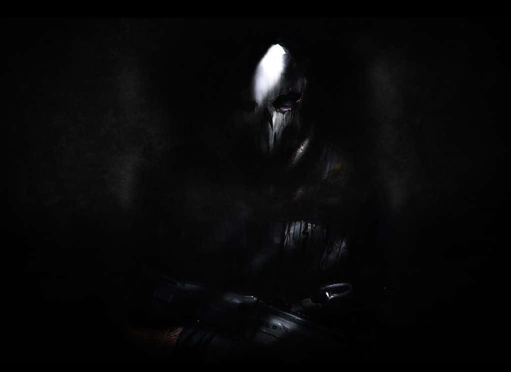 Call Of Duty Ghosts, hooded figure, shadowy armor, SD Desktop Wallpaper