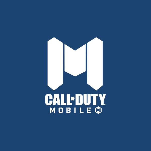 Call Of Duty Mobile, blue logo, white logo, SD Desktop Wallpaper