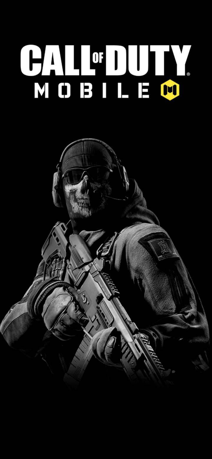 Call of Duty Mobile, skull face mask, headset, HD Phone Wallpaper