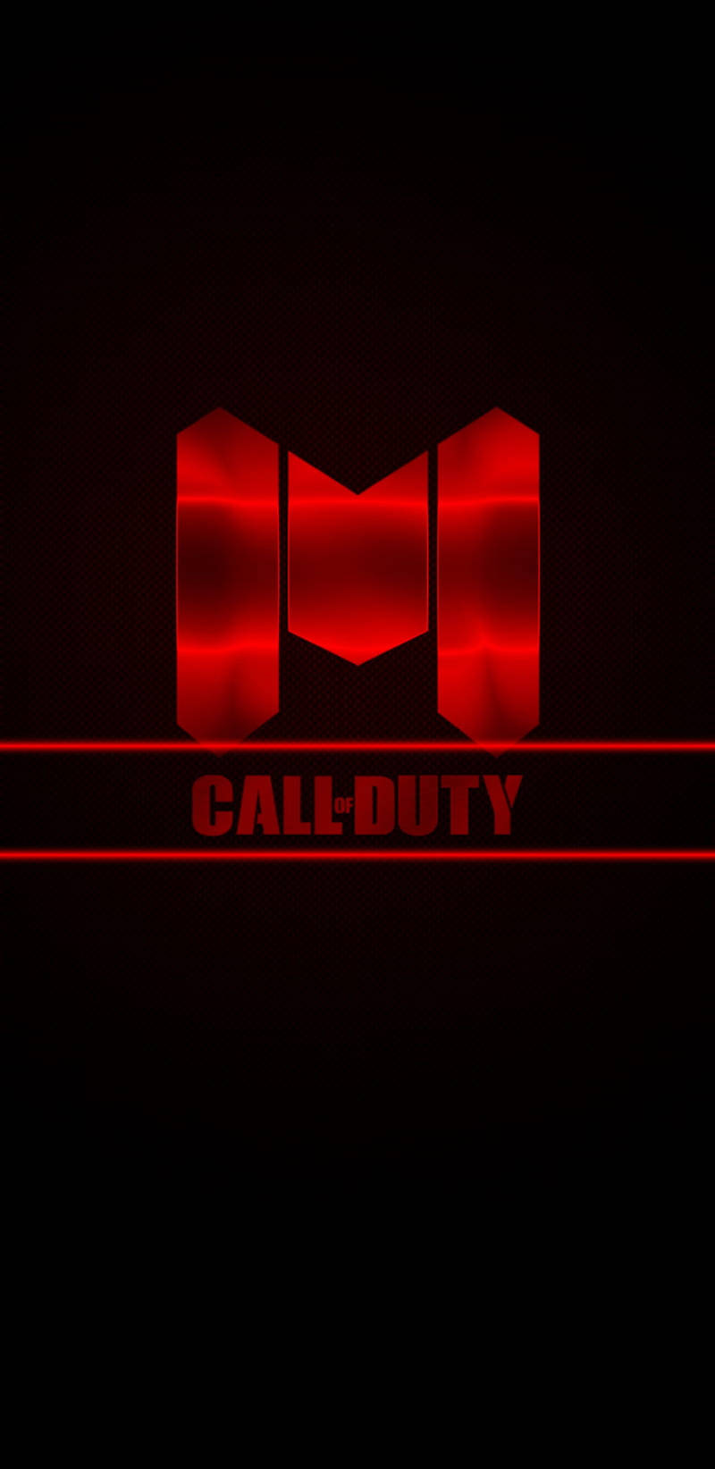 Call Of Duty Mobile, red logo, glowing red, HD Phone Wallpaper