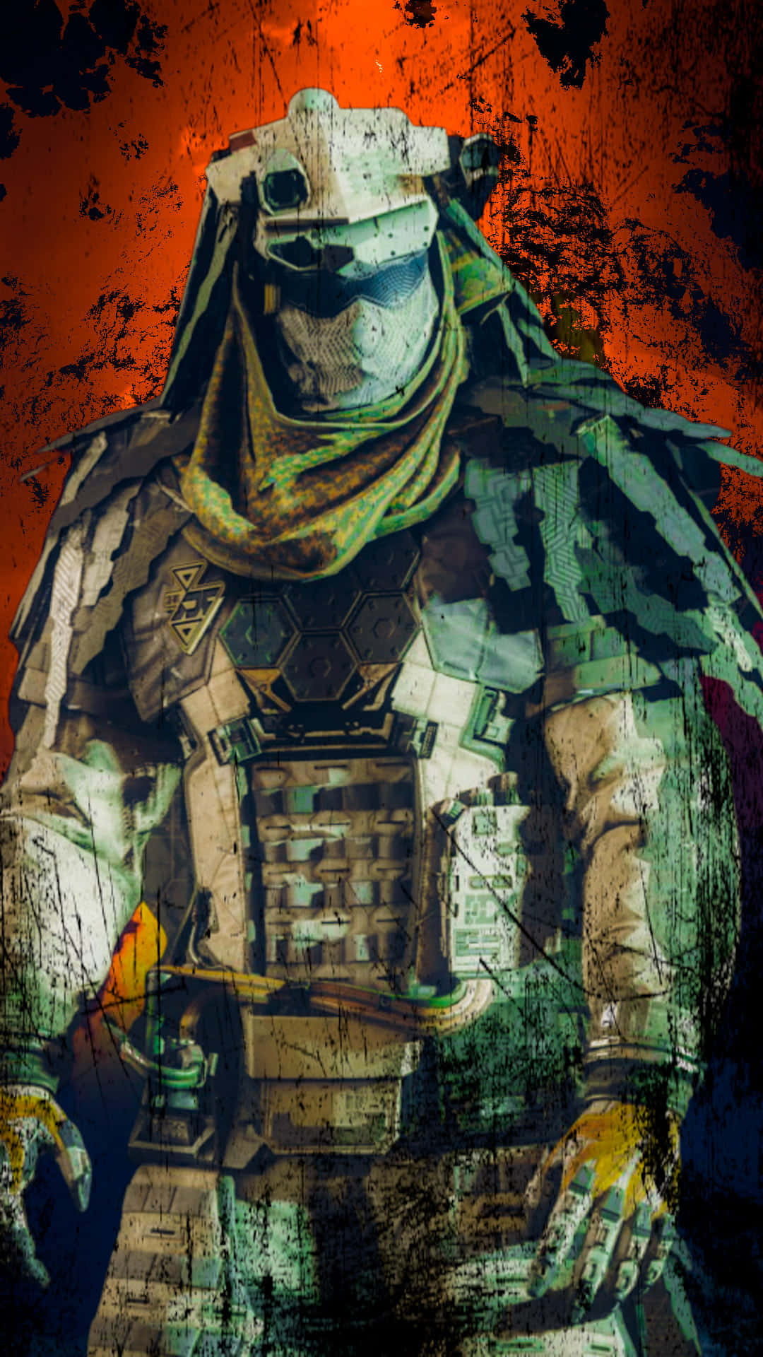 Call Of Duty Mobile, character skins, green and beige gear, Full HD Phone Wallpaper