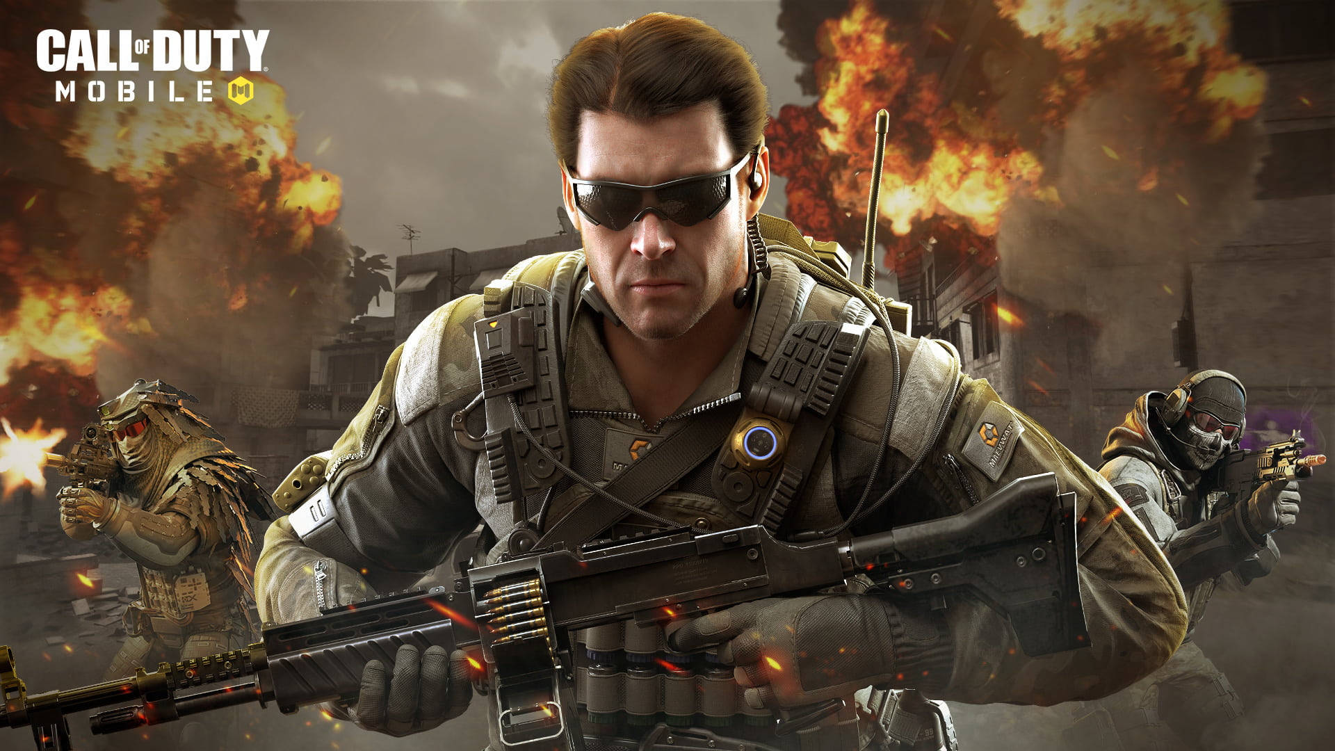 Call Of Duty Mobile, tactical gear, heavy weapon, Full HD Desktop Wallpaper