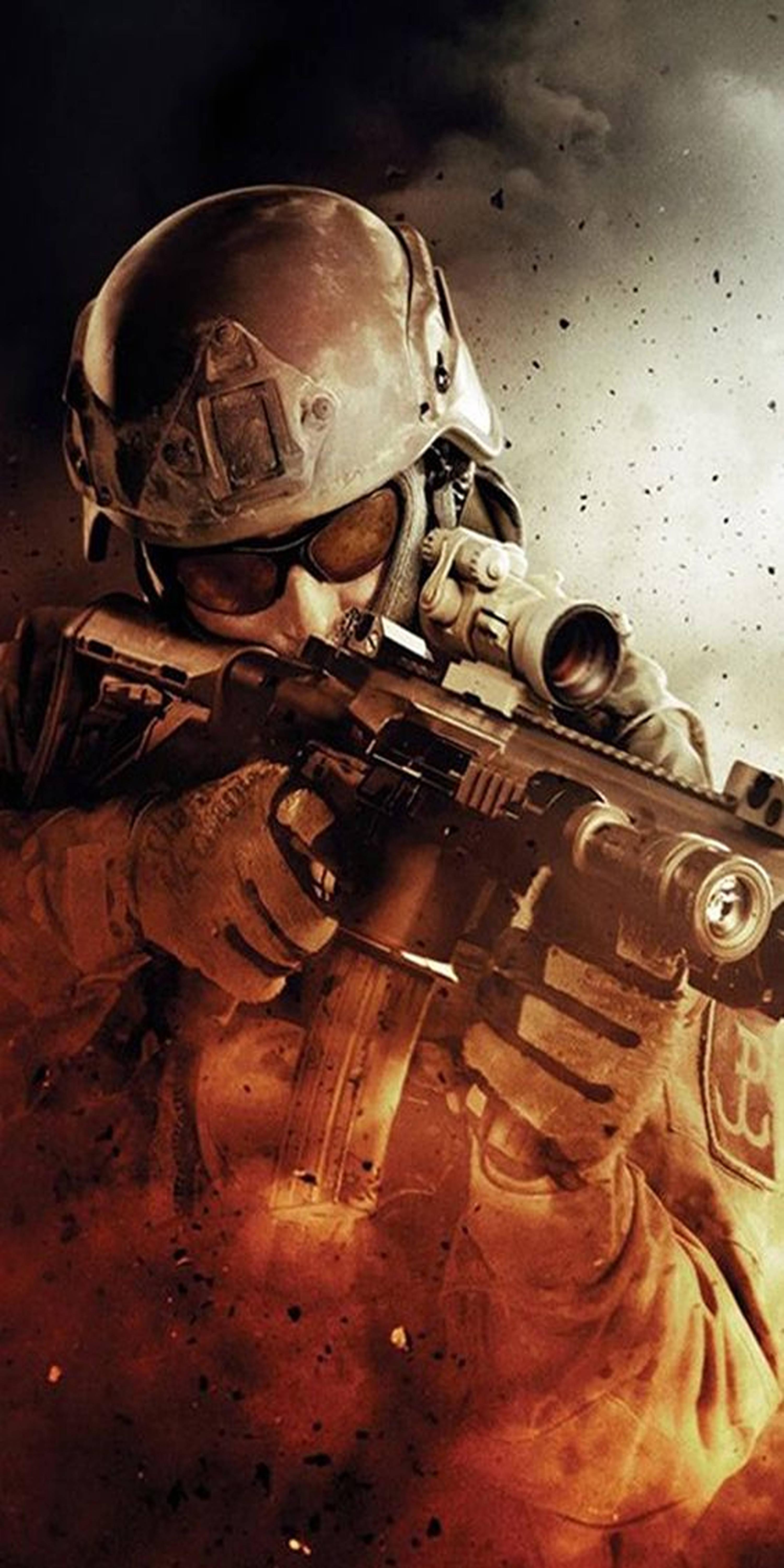 Call Of Duty, soldier, combat gear, 5K Phone Wallpaper