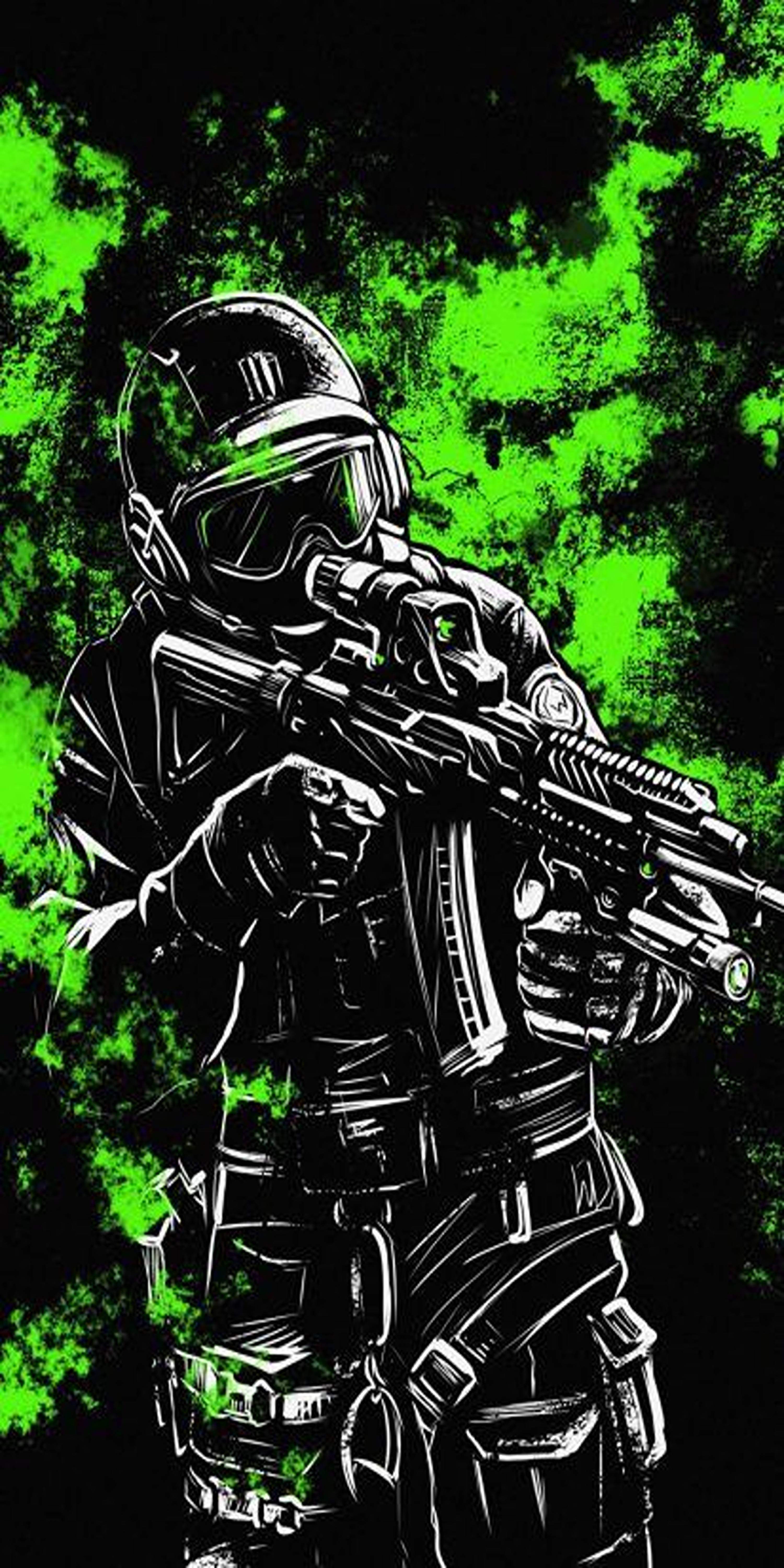 Call Of Duty Mobile, tactical gear, rifle, 5K Phone Wallpaper
