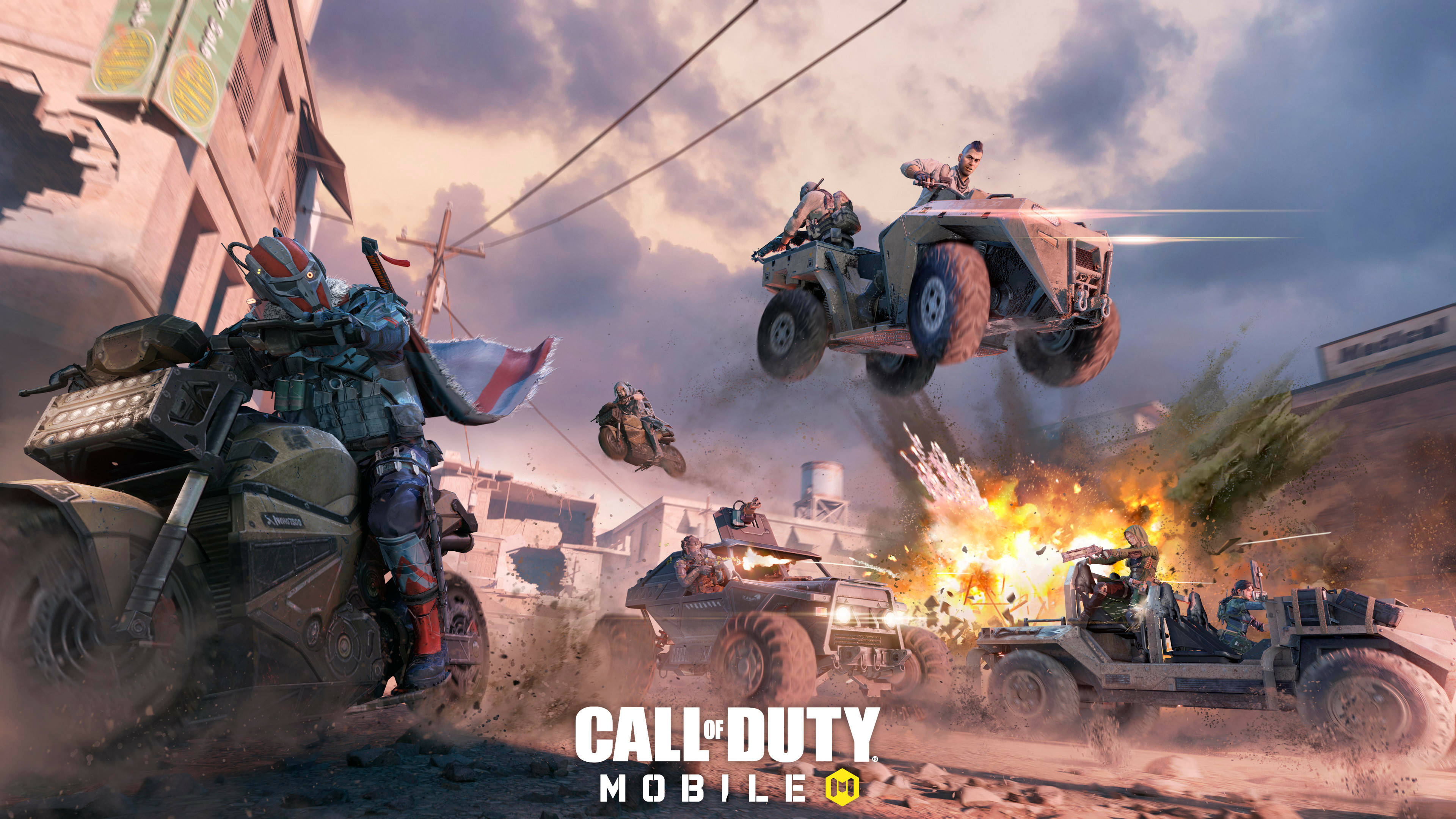 Call Of Duty, armored vehicles, crumbling city street, 4K Desktop Wallpaper