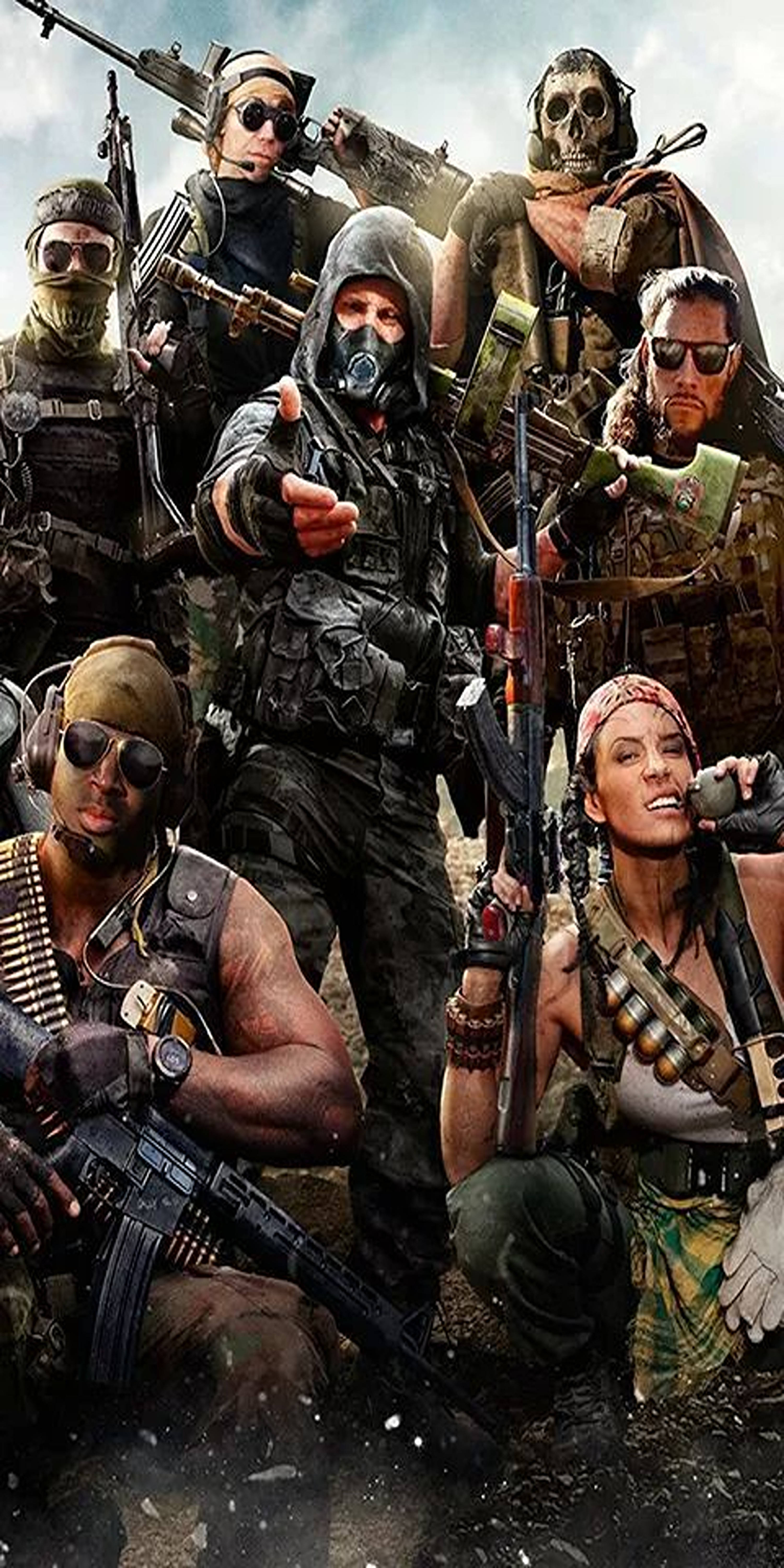 Call Of Duty, soldiers, mercenaries, 5K Phone Wallpaper