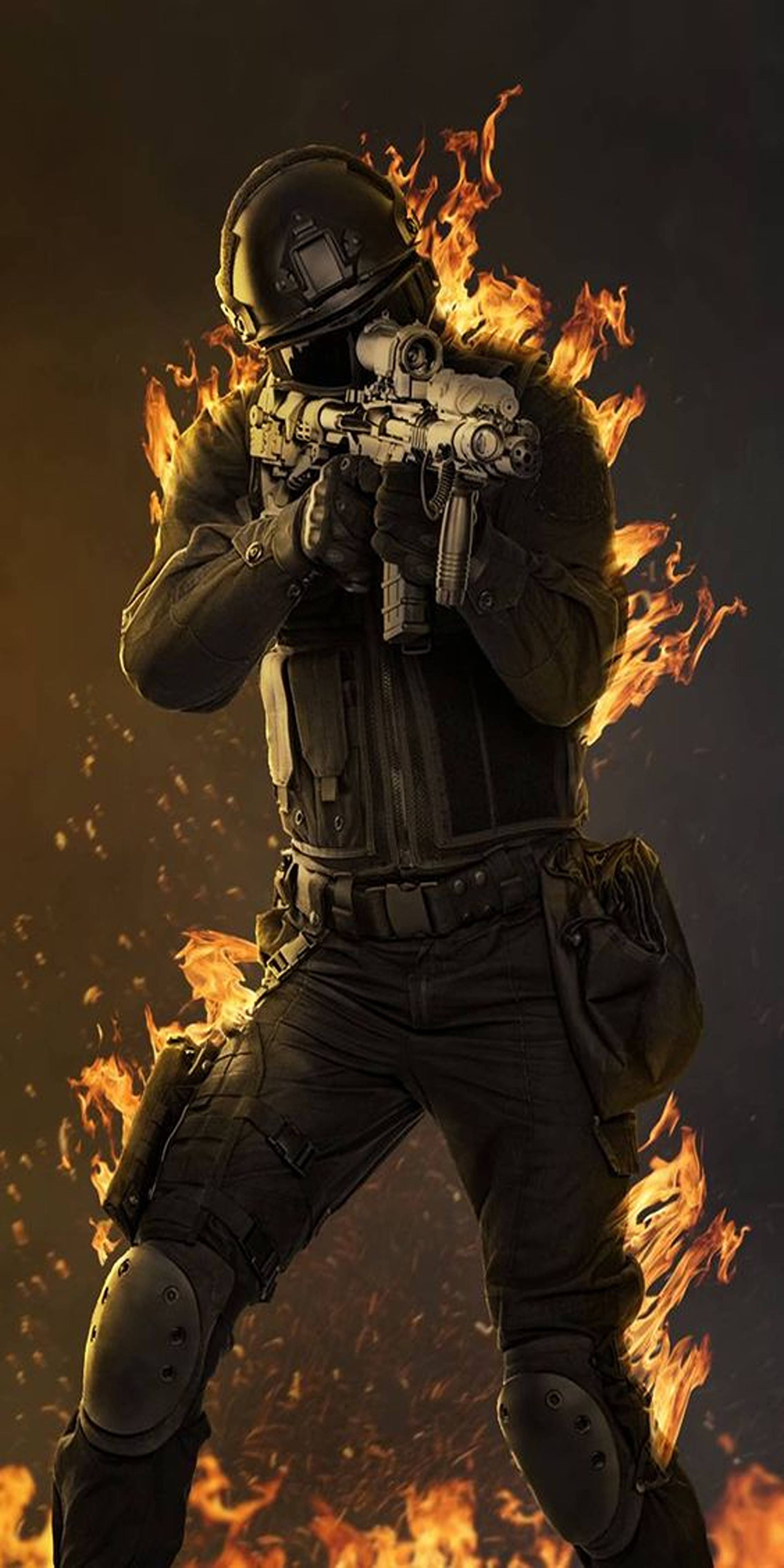 Call Of Duty Mobile, soldier, tactical gear, 5K Phone Wallpaper