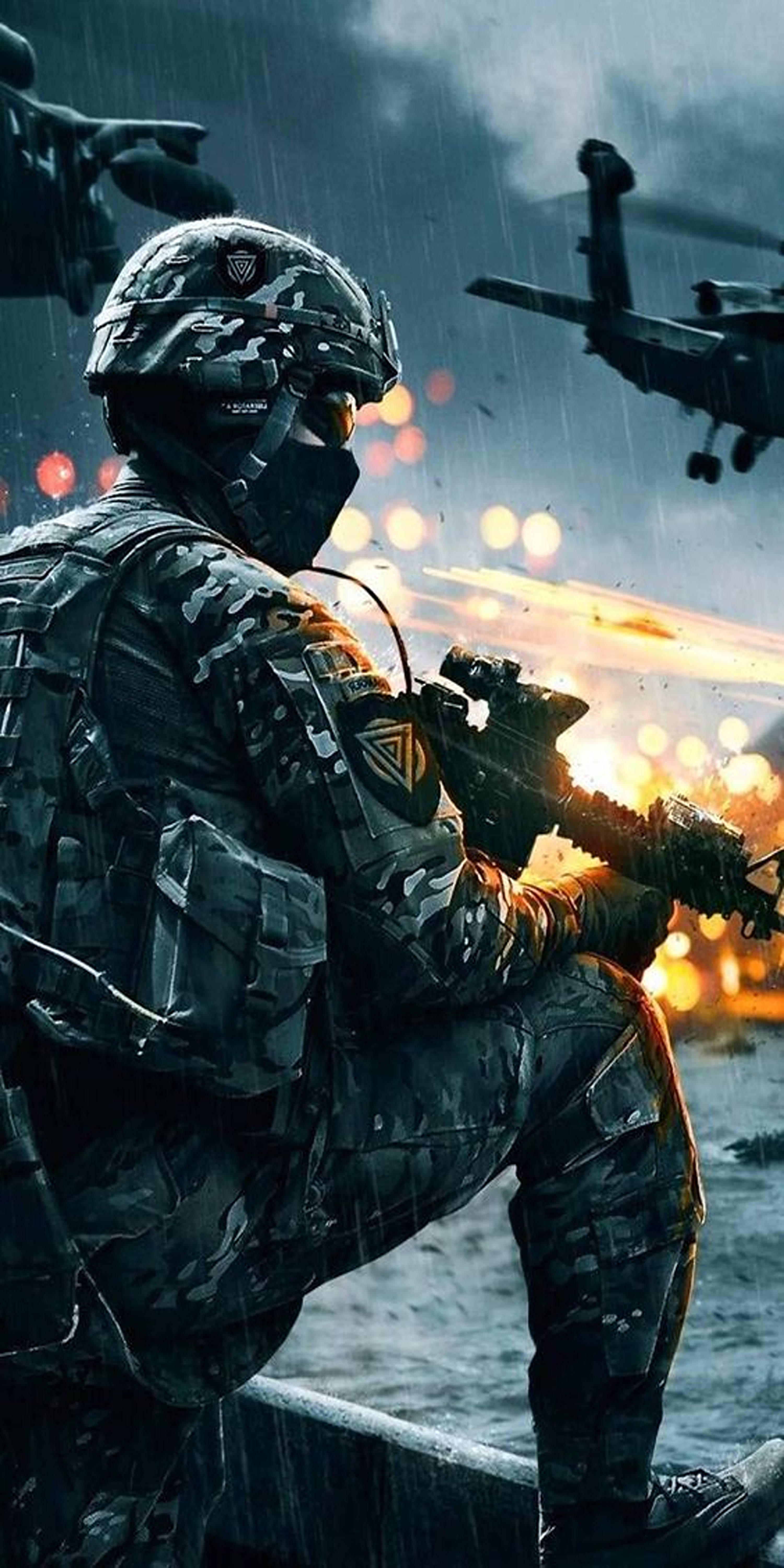 Call Of Duty Mobile, soldier, full gear, 5K Phone Wallpaper