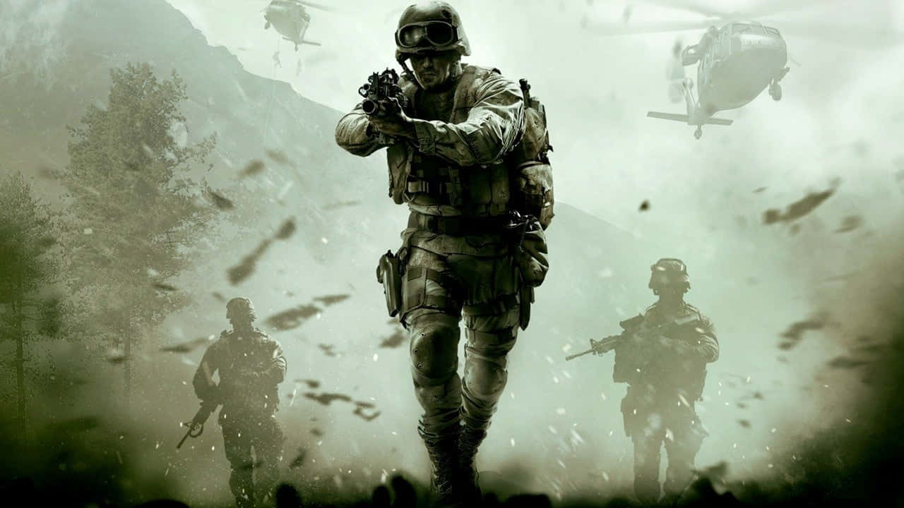 Modern Warfare 2, soldiers, combat gear, HD Desktop Wallpaper