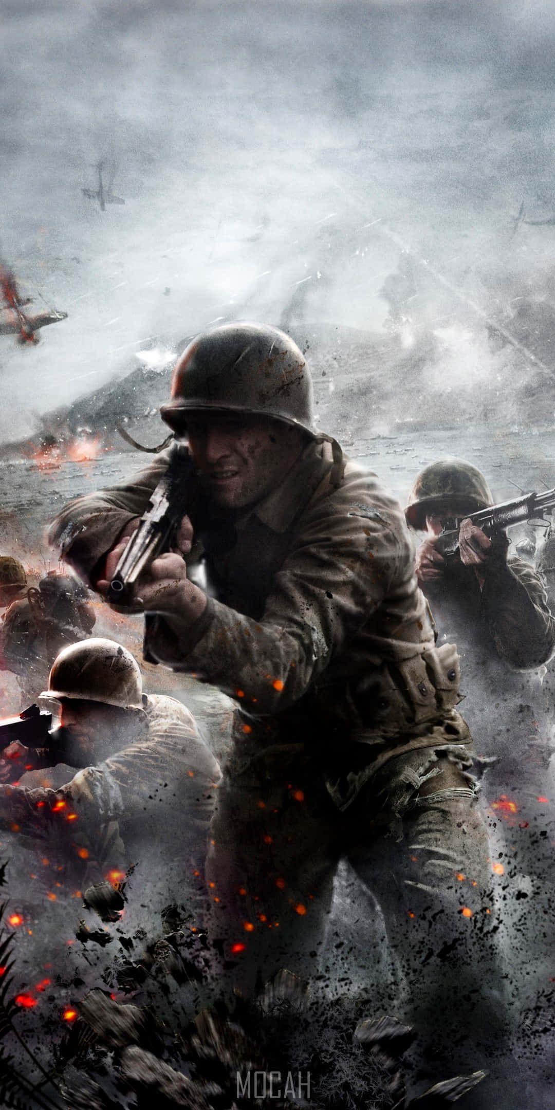 Call Of Duty Modern Warfare, soldiers, muddy helmets, Full HD Phone Wallpaper