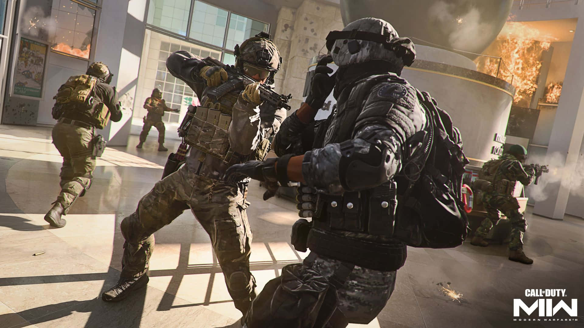 Call Of Duty Modern Warfare 2, squad action, tactical gear, Full HD Desktop Wallpaper