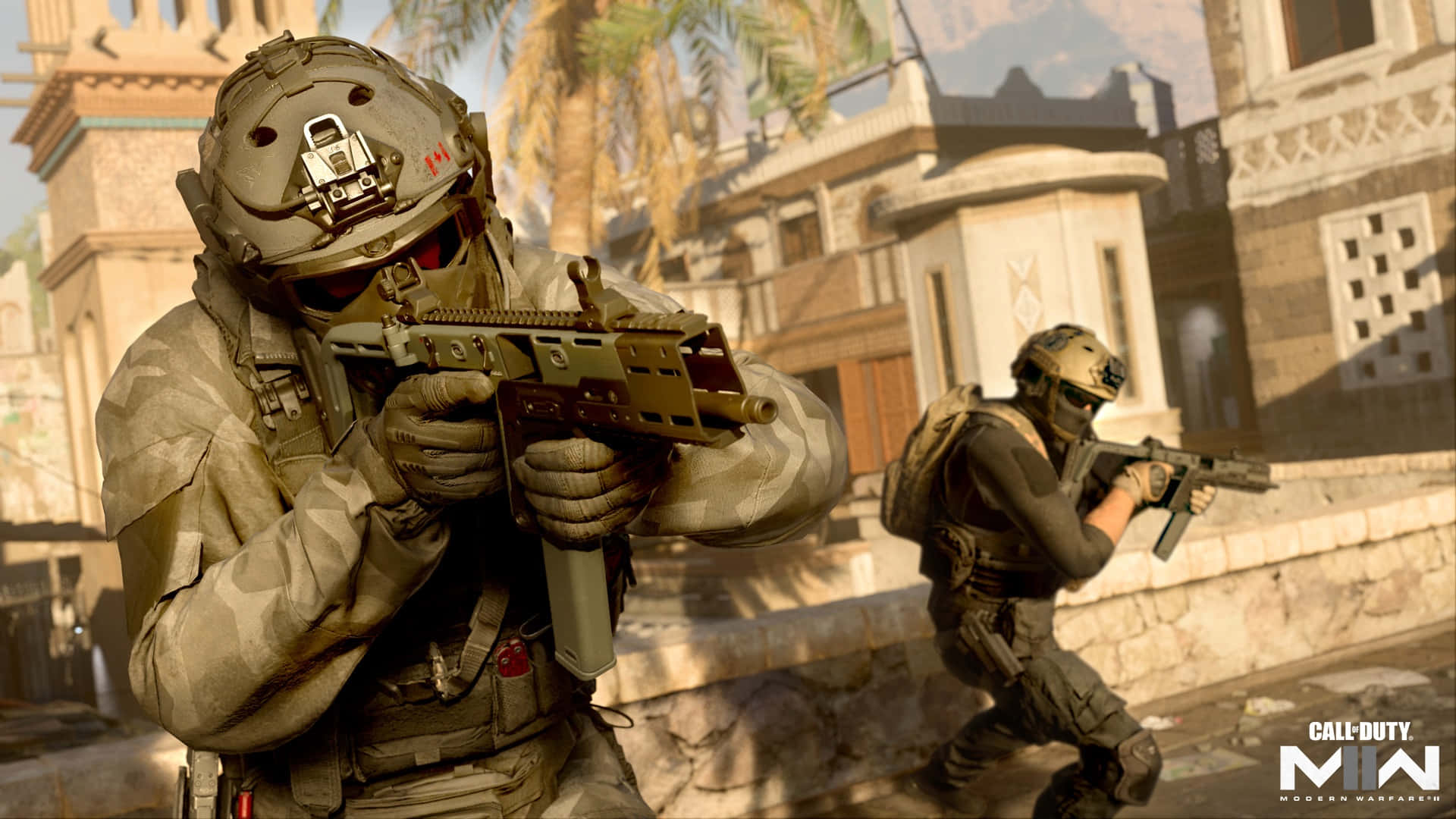 Modern Warfare 2, soldiers, desert camouflage gear, Full HD Desktop Wallpaper