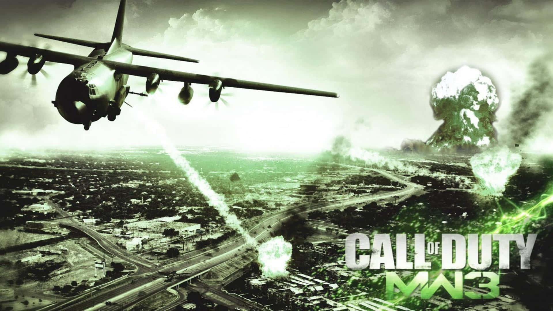 Call Of Duty Modern Warfare 3, military transport plane, bombs, Full HD Desktop Wallpaper