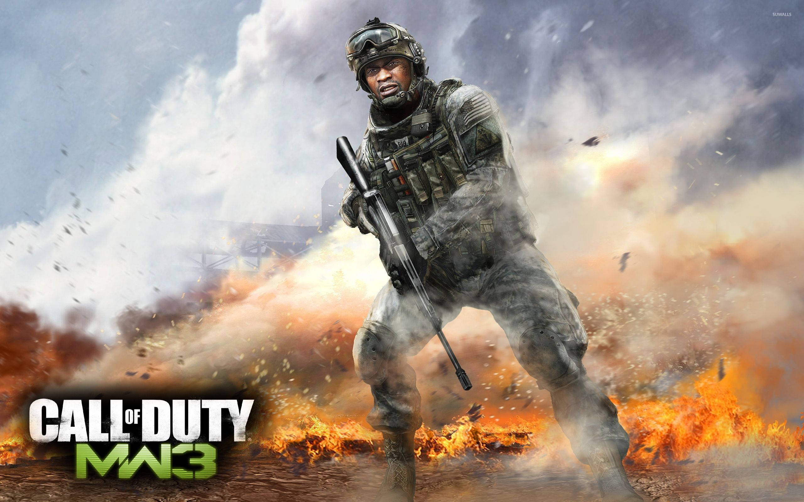 Call Of Duty Modern Warfare 3, soldier, full combat gear, 2K Desktop Wallpaper