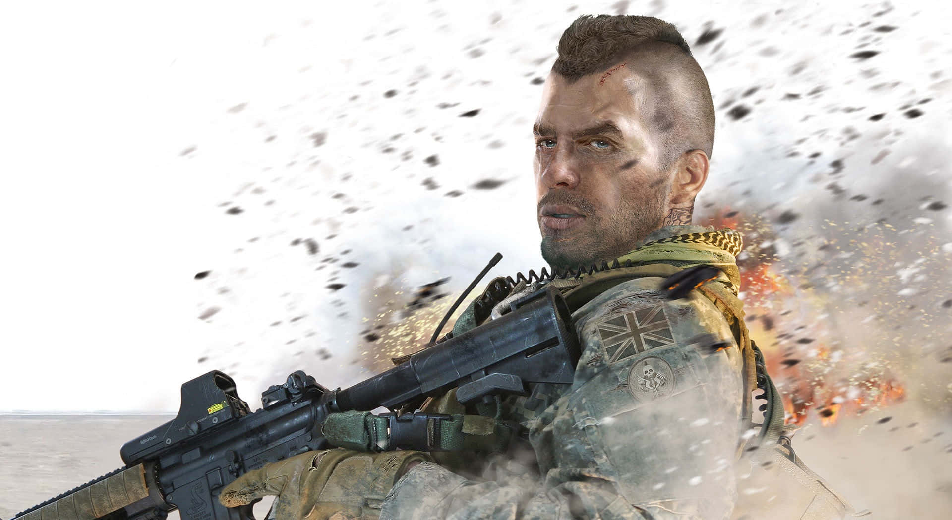 Call Of Duty Modern Warfare, soldier, mohawk, Full HD Desktop Wallpaper