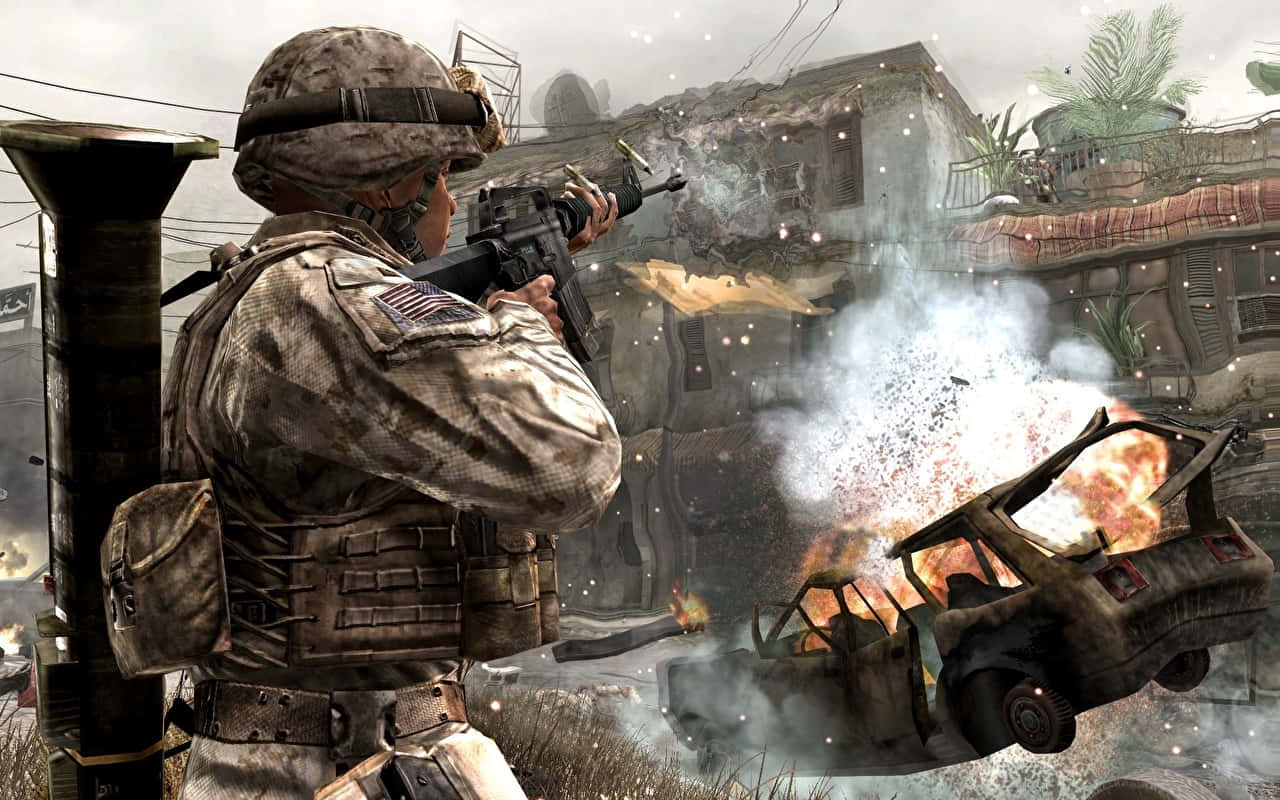 Call Of Duty Modern Warfare, soldier, camouflage gear, HD Desktop Wallpaper