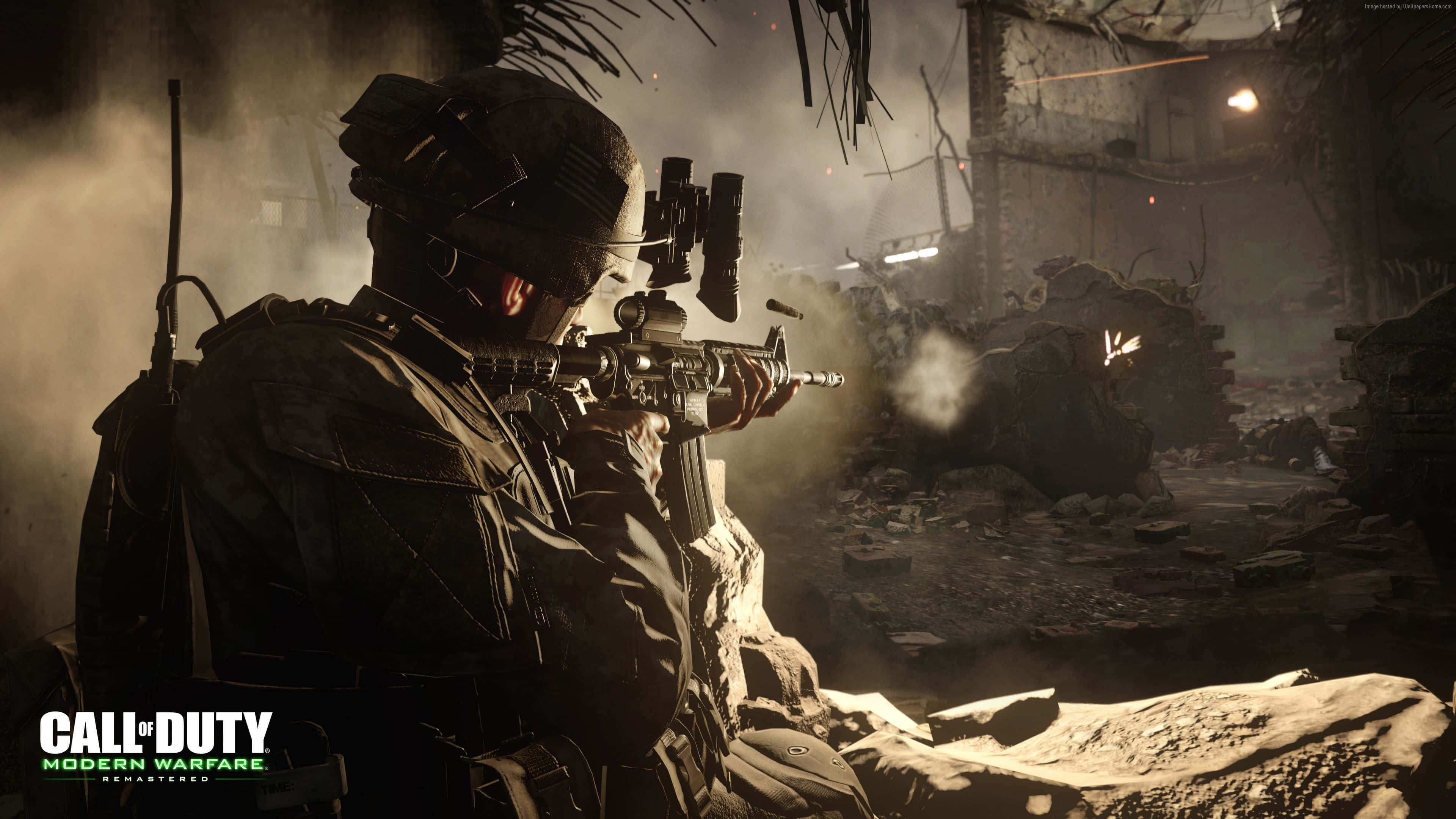 Modern Warfare 4, tactical gear, rifle, 4K Desktop Wallpaper