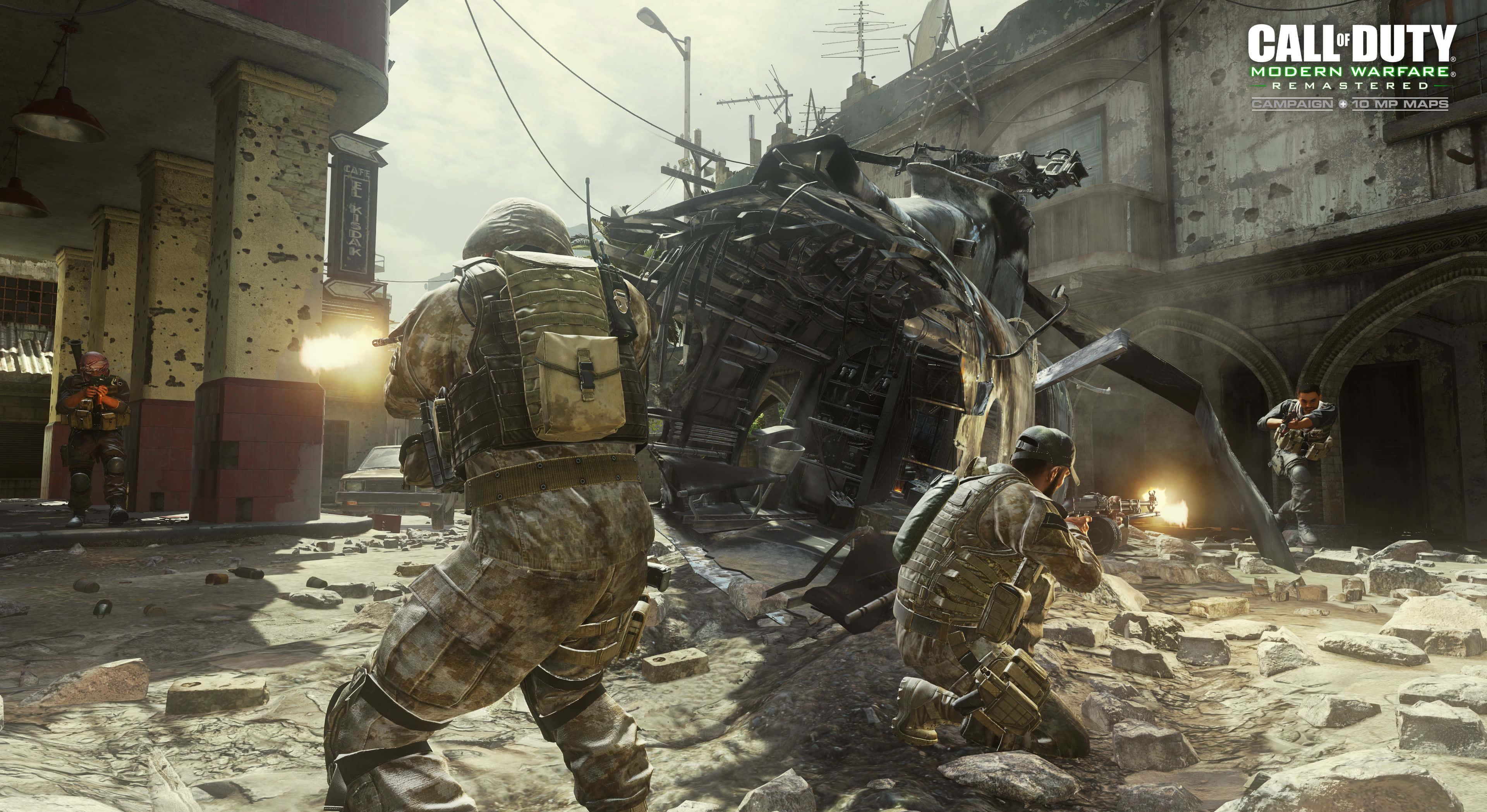 Call Of Duty Modern Warfare, combat scene, soldiers, 4K Desktop Wallpaper
