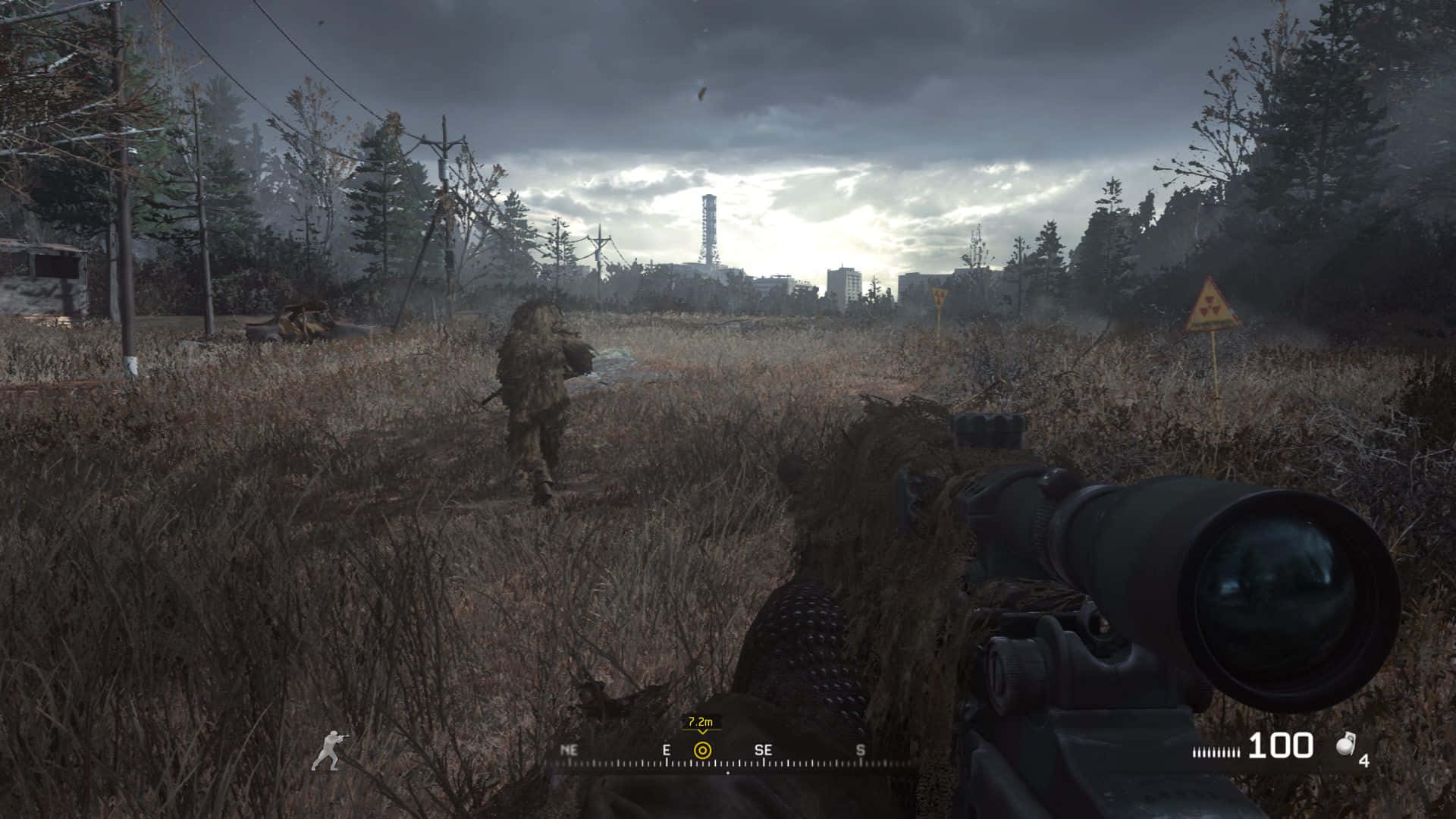 Call Of Duty Modern Warfare 4, sniper rifle, camouflage gear, Full HD Desktop Wallpaper