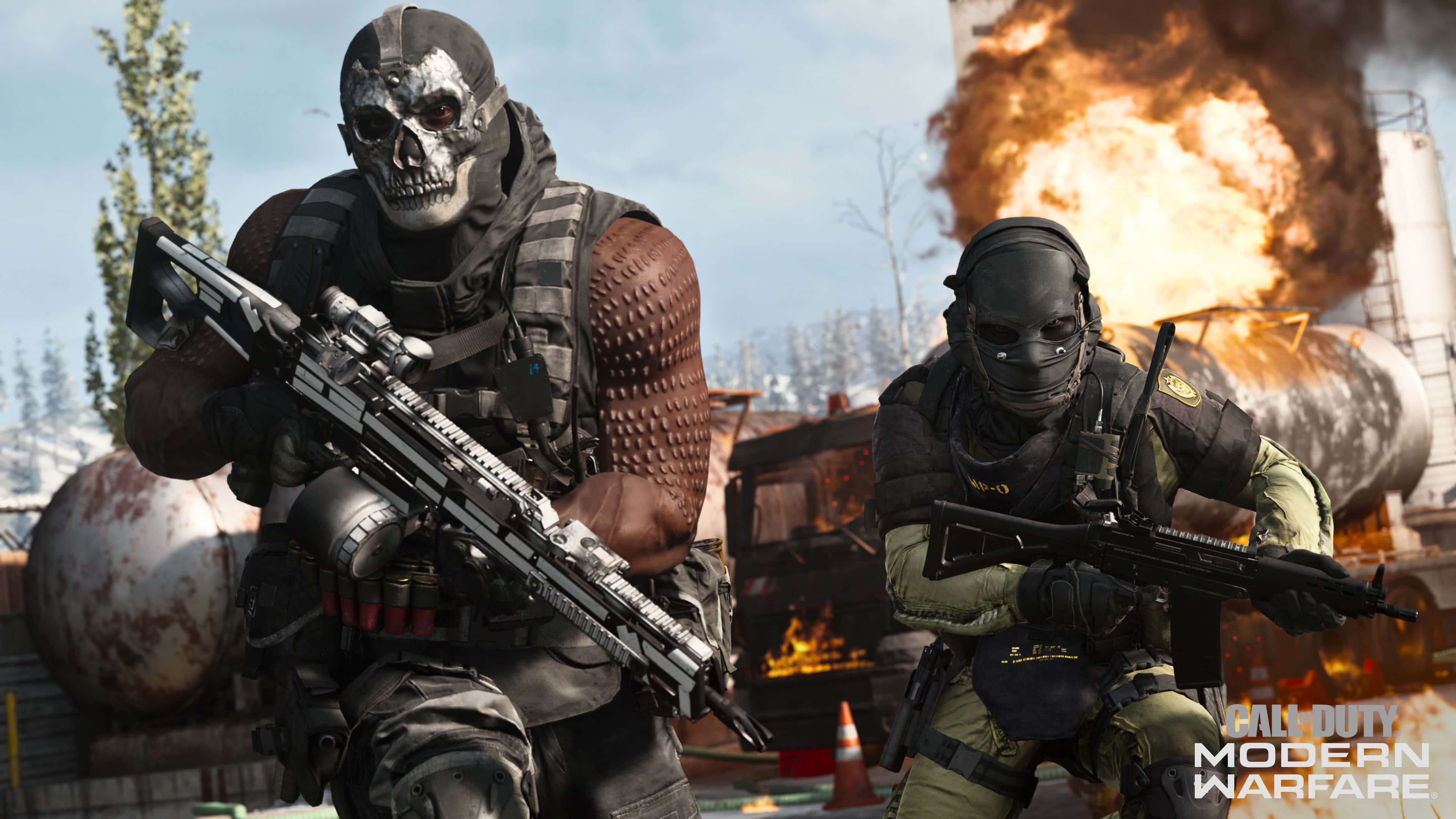 Call Of Duty Modern Warfare HD, tactical gear, skull masks, 4K Desktop Wallpaper