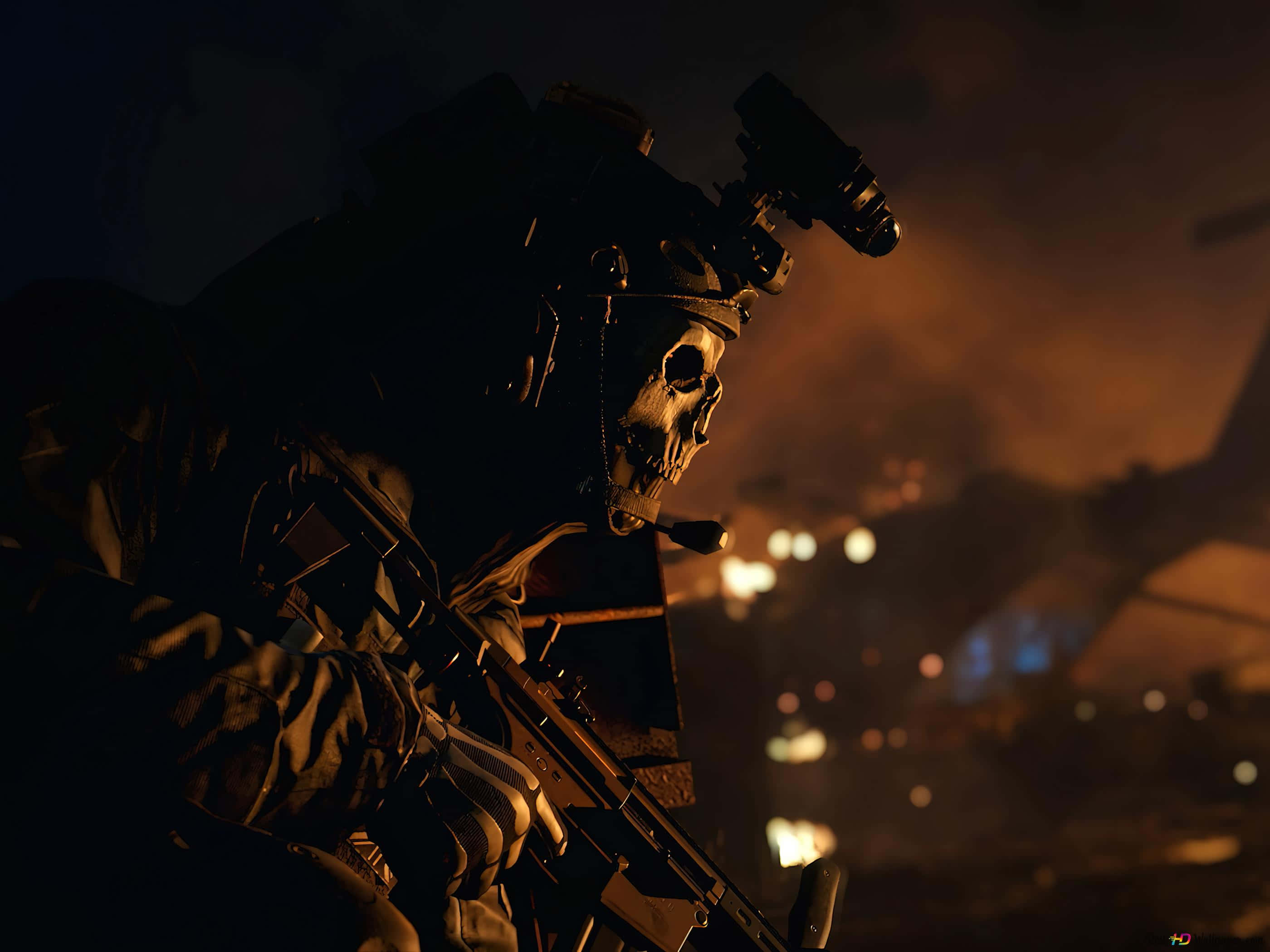 Call Of Duty Modern Warfare, tactical gear, skull mask, 2K Desktop Wallpaper